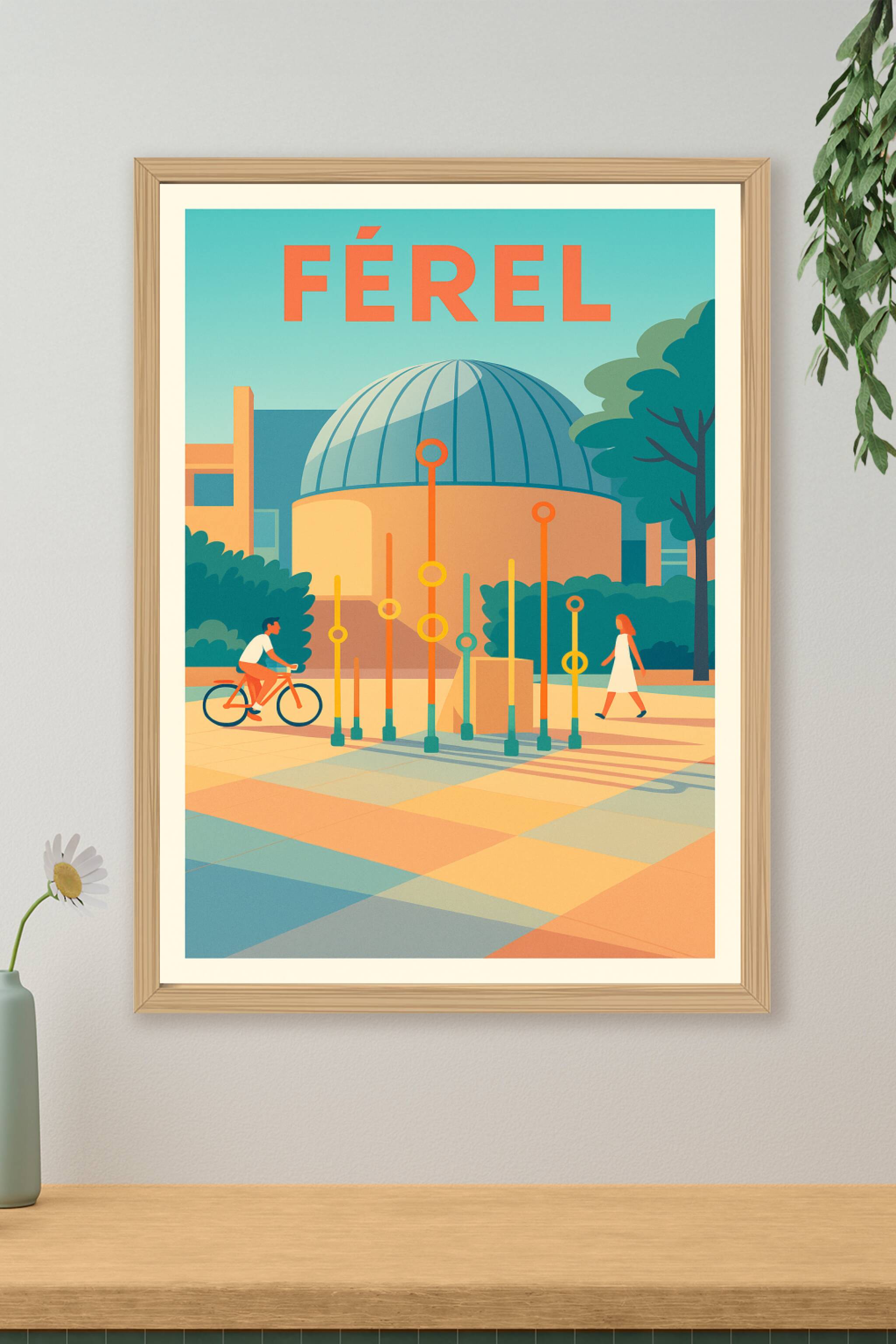 Affiche de Férel - L'élégance urbaine entre nature et architecture