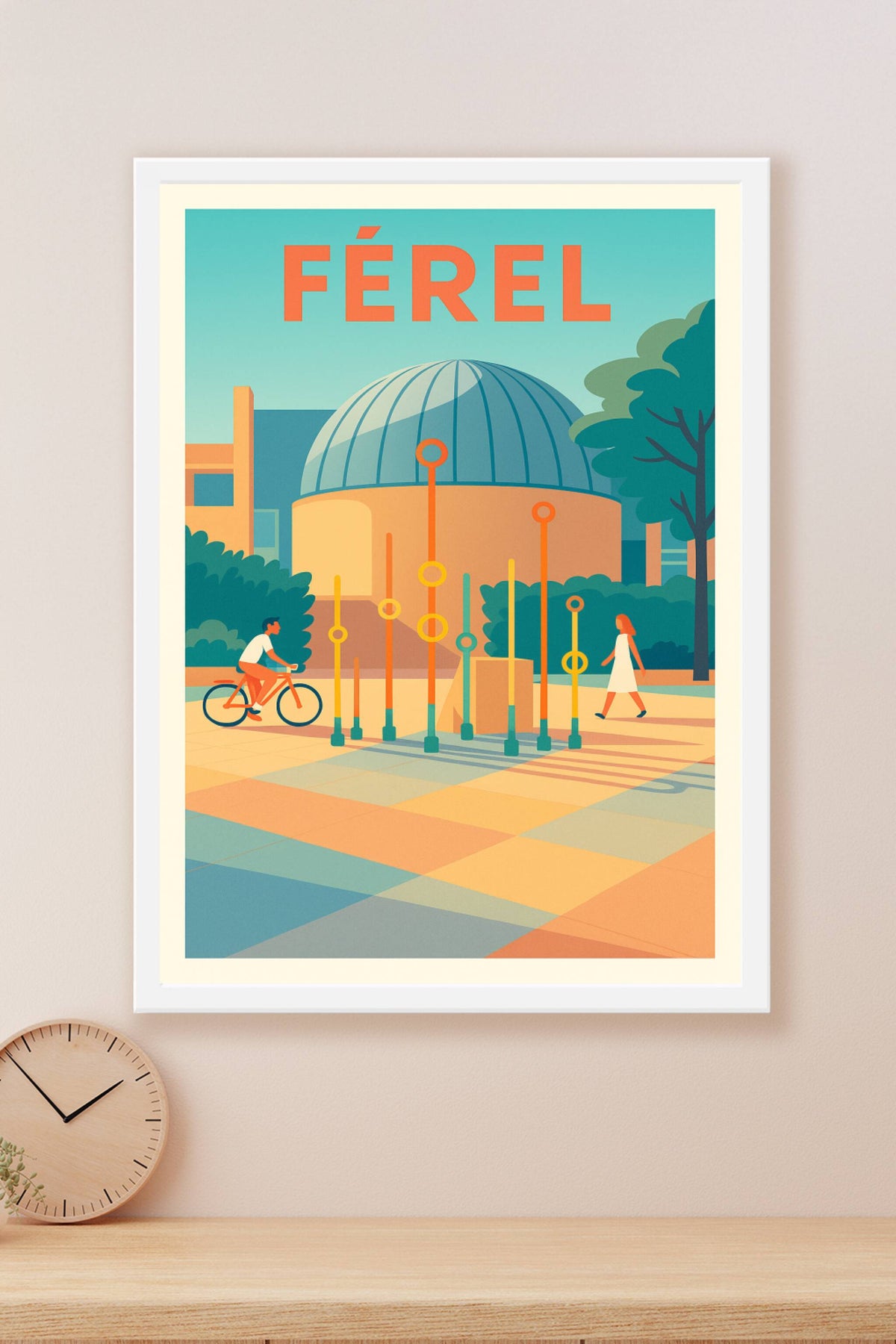 Affiche de Férel - L'élégance urbaine entre nature et architecture