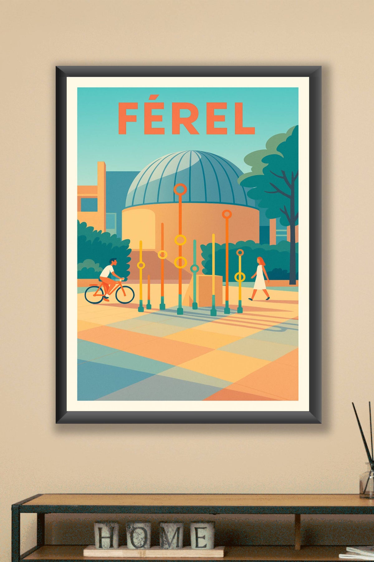 Affiche de Férel - L'élégance urbaine entre nature et architecture