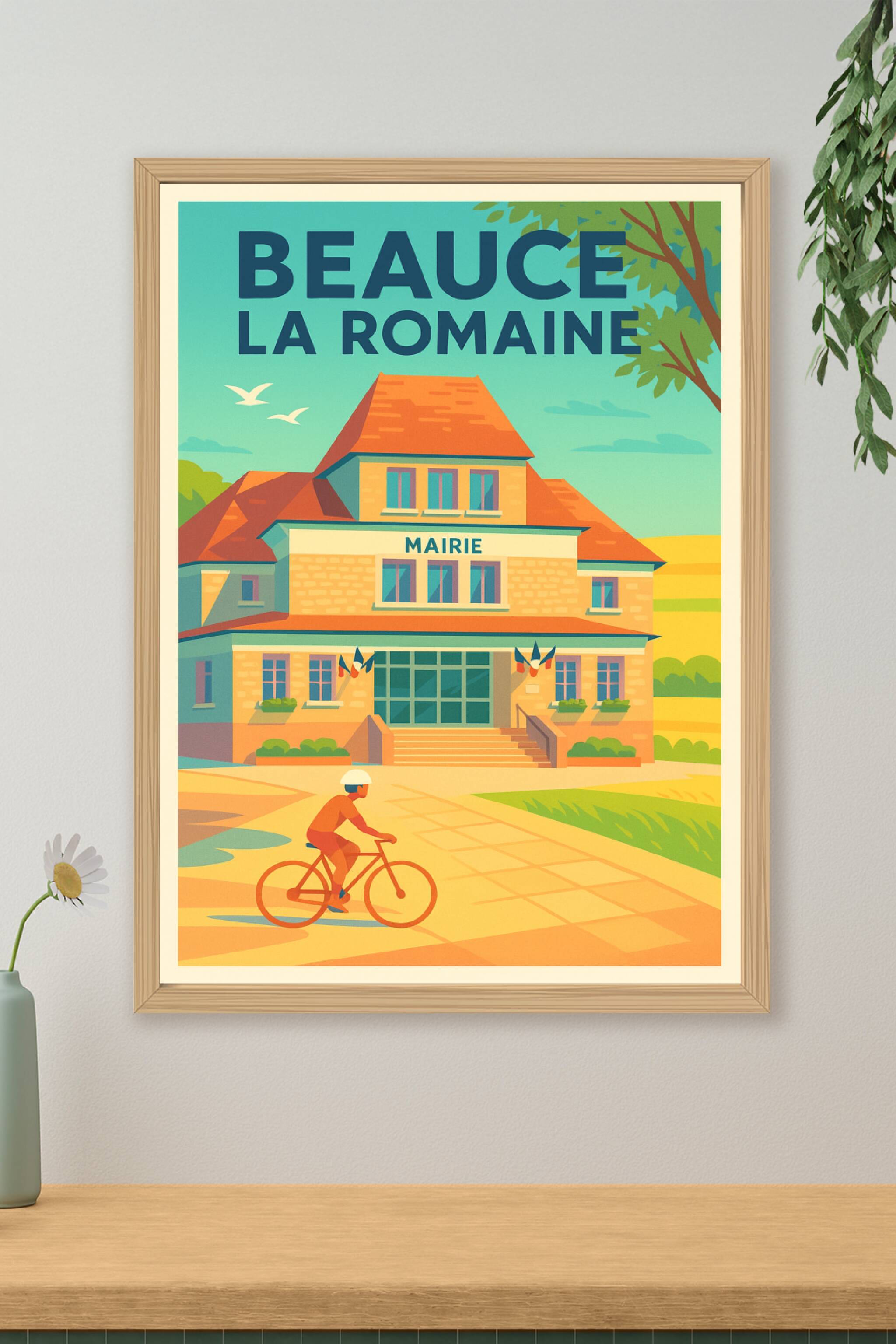 Affiche de Beauce la Romaine - Charme et tranquillité au cœur de la campagne