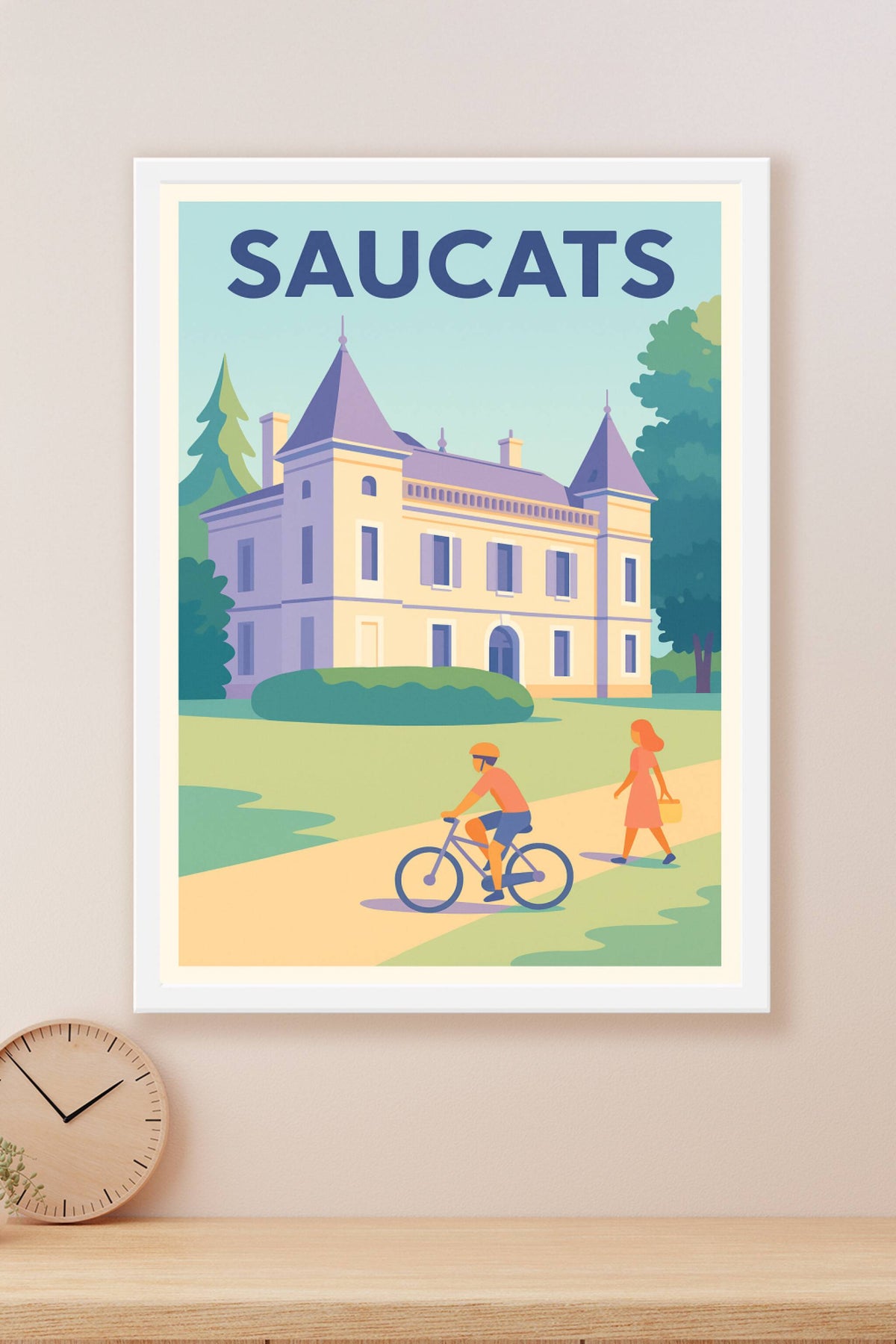 Affiche de Saucats - Élégance et nature en harmonie