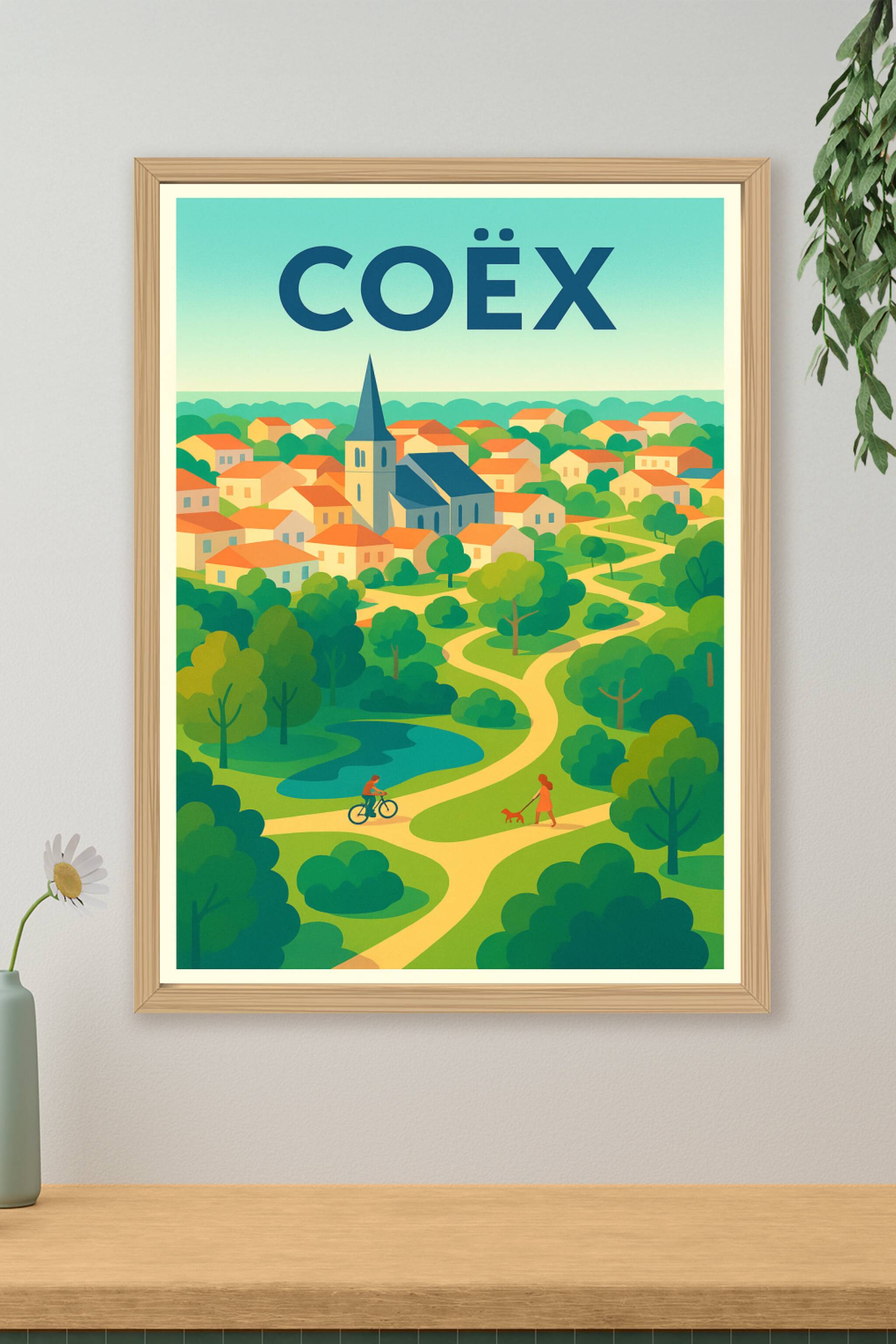 Affiche de Coëx - Village paisible au cœur de la nature