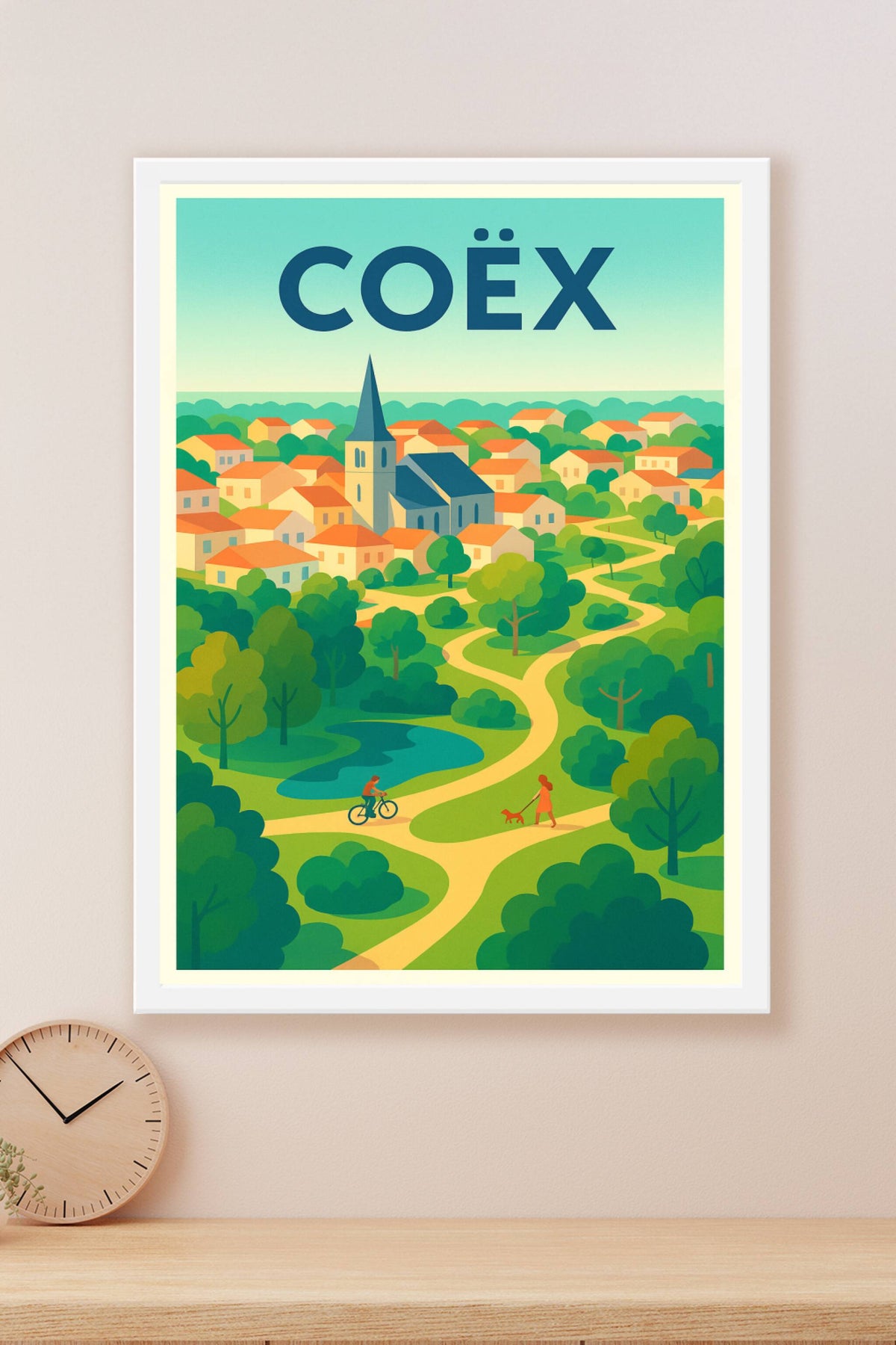 Affiche de Coëx - Village paisible au cœur de la nature