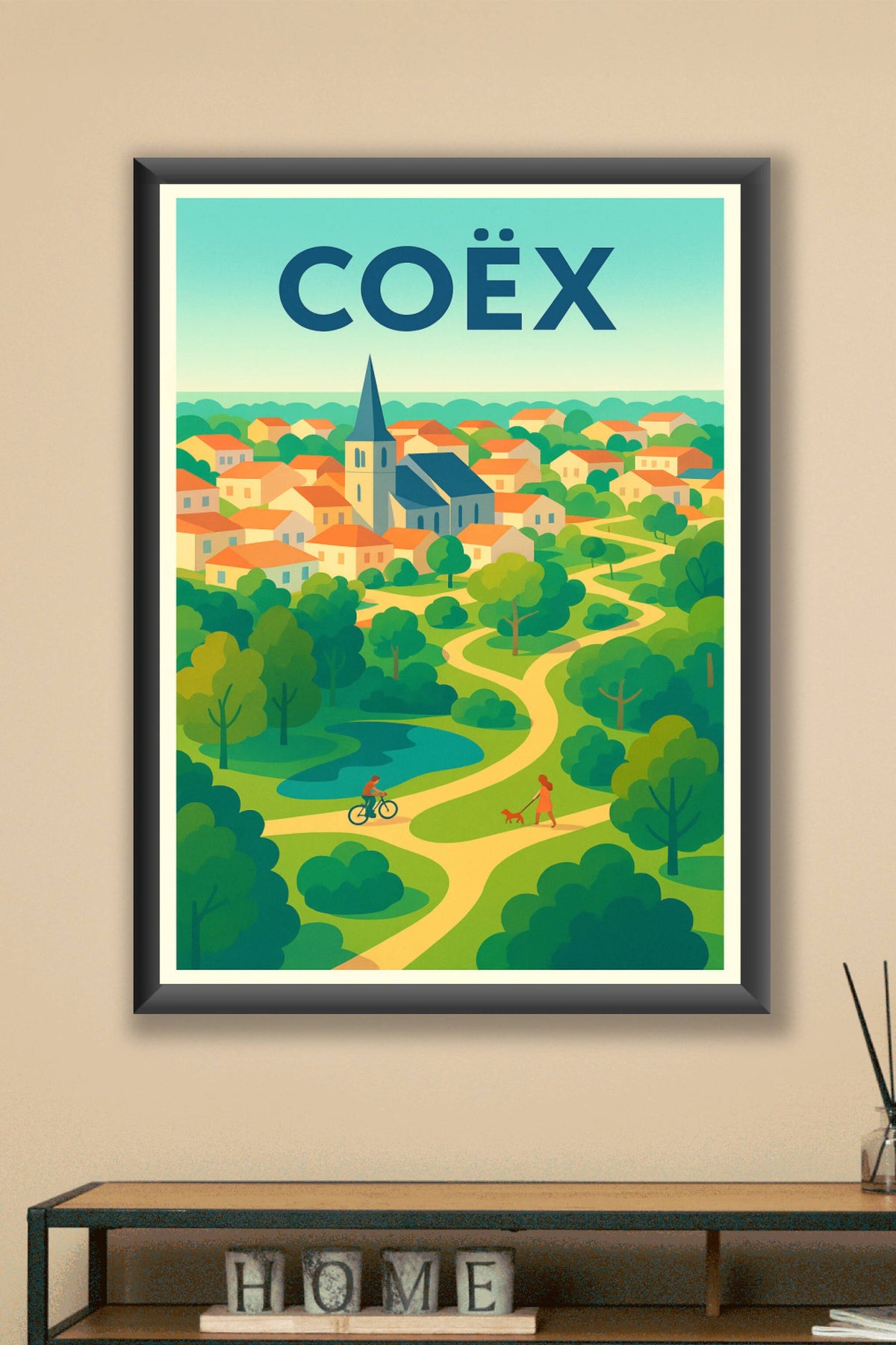 Affiche de Coëx - Village paisible au cœur de la nature