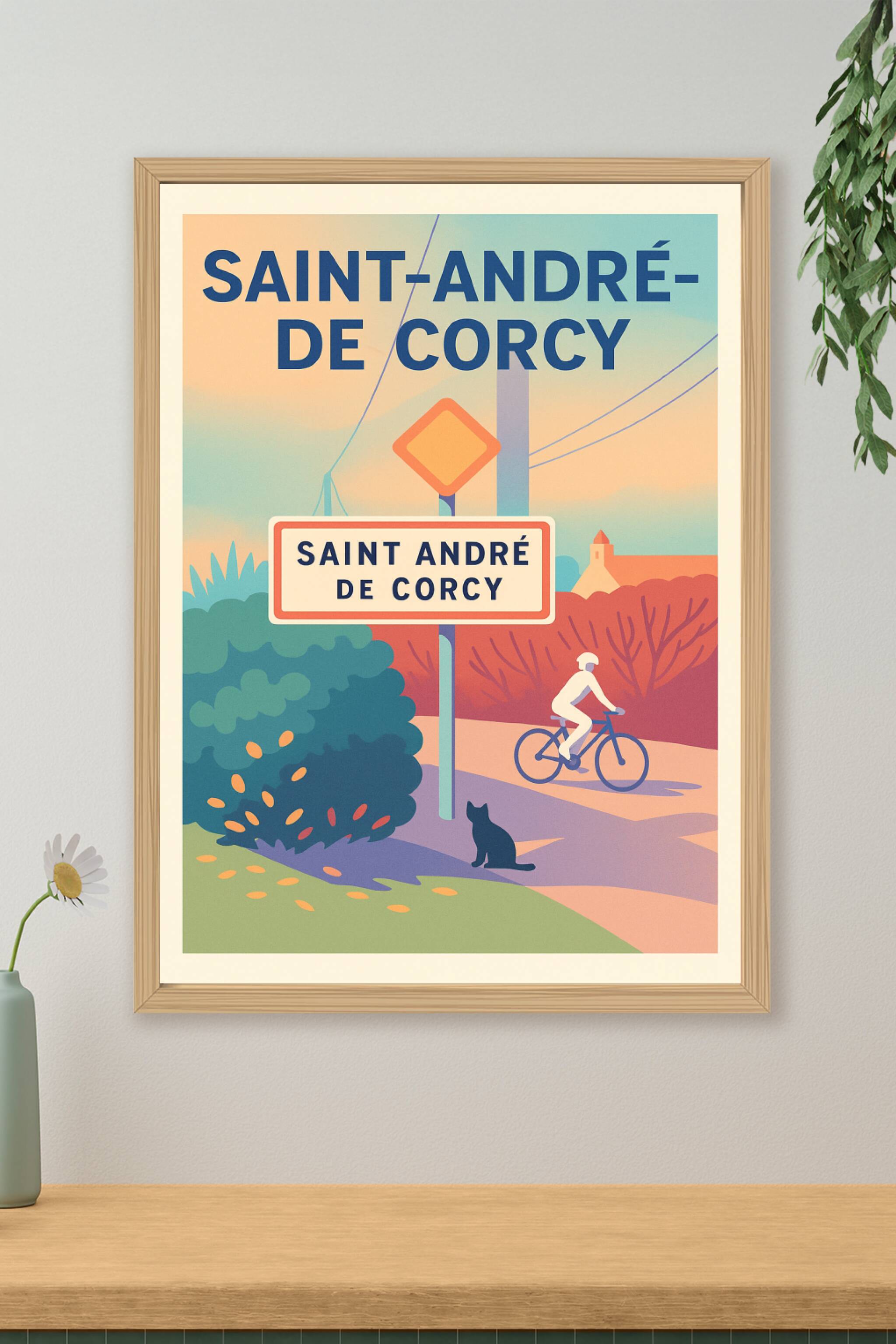 Affiche de Saint-André-de-Corcy - Charme bucolique et douceur de vivre