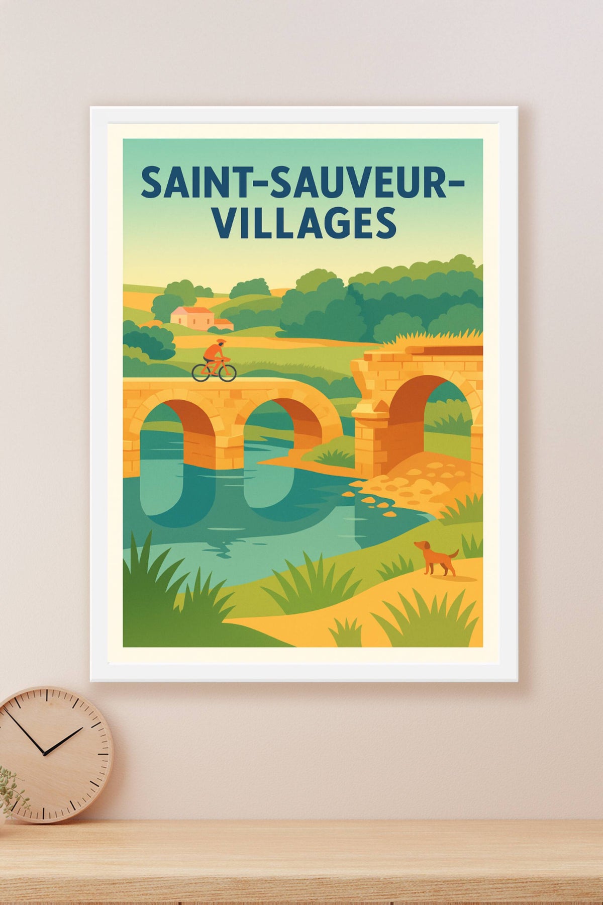 Affiche de Saint-Sauveur-Villages - Invitation à la nature et à la détente