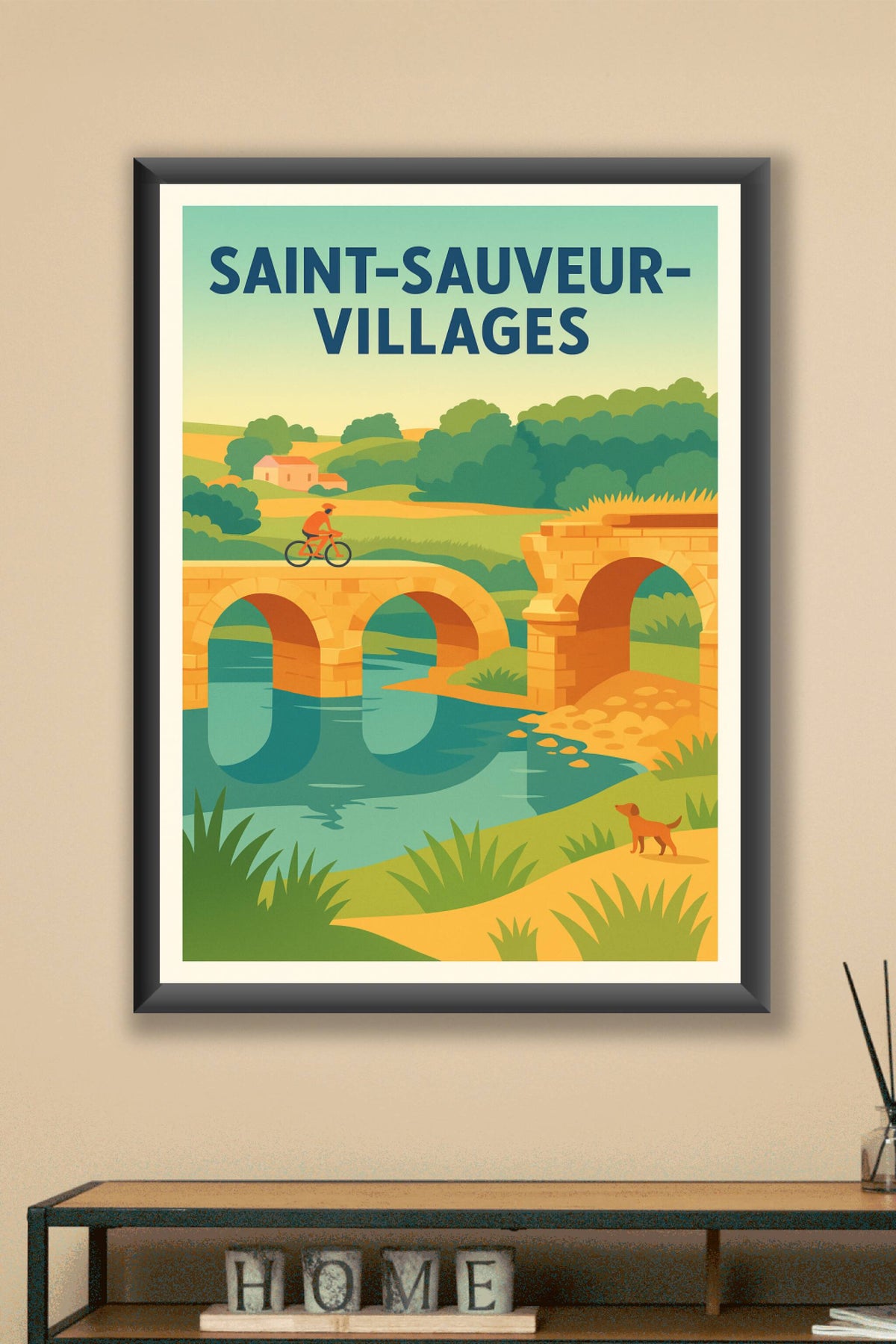 Affiche de Saint-Sauveur-Villages - Invitation à la nature et à la détente