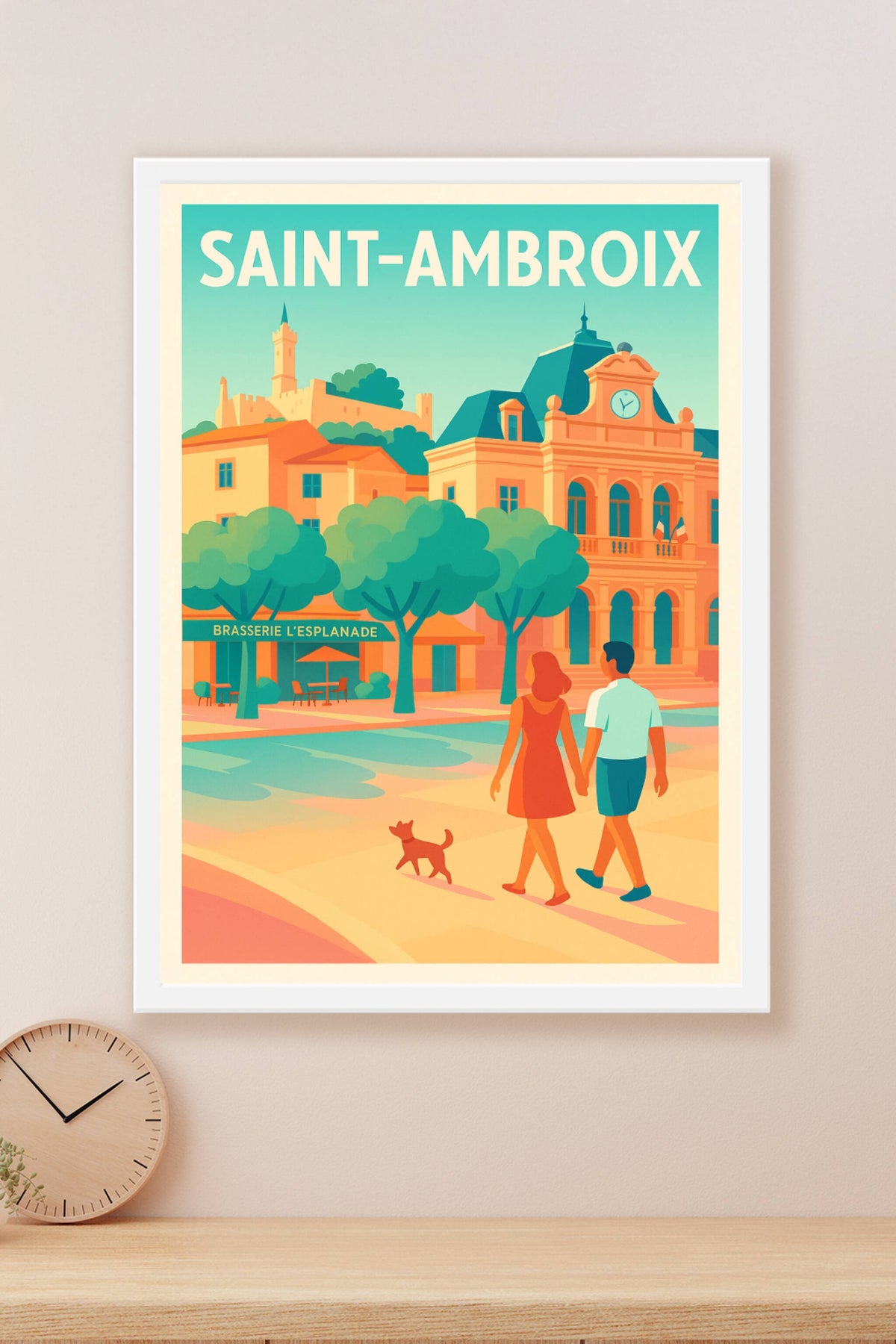 Affiche de Saint-Ambroix - Promenade en douceur au cœur du village