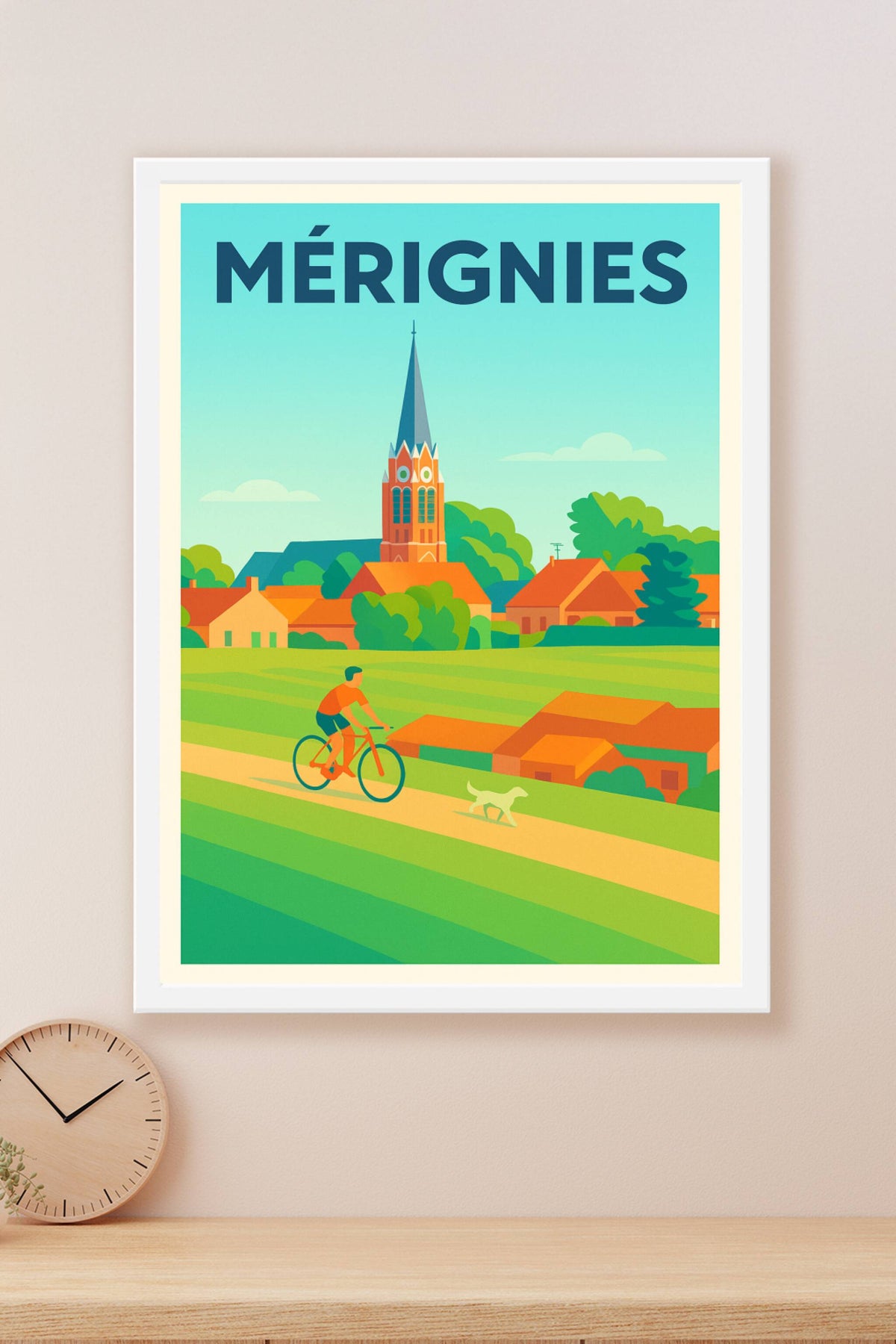 Affiche de Mérignies - Douceur de vie et balades bucoliques