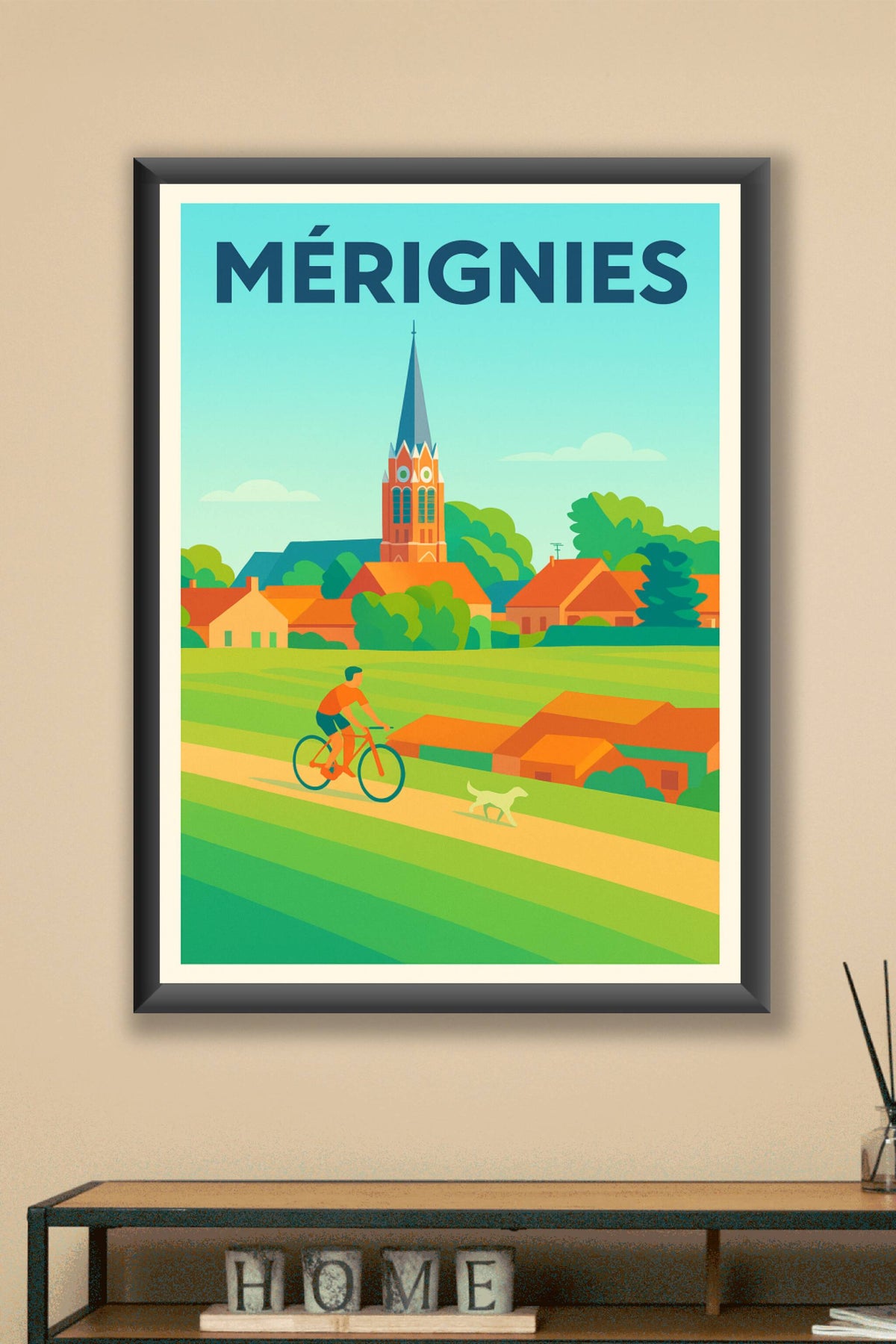 Affiche de Mérignies - Douceur de vie et balades bucoliques