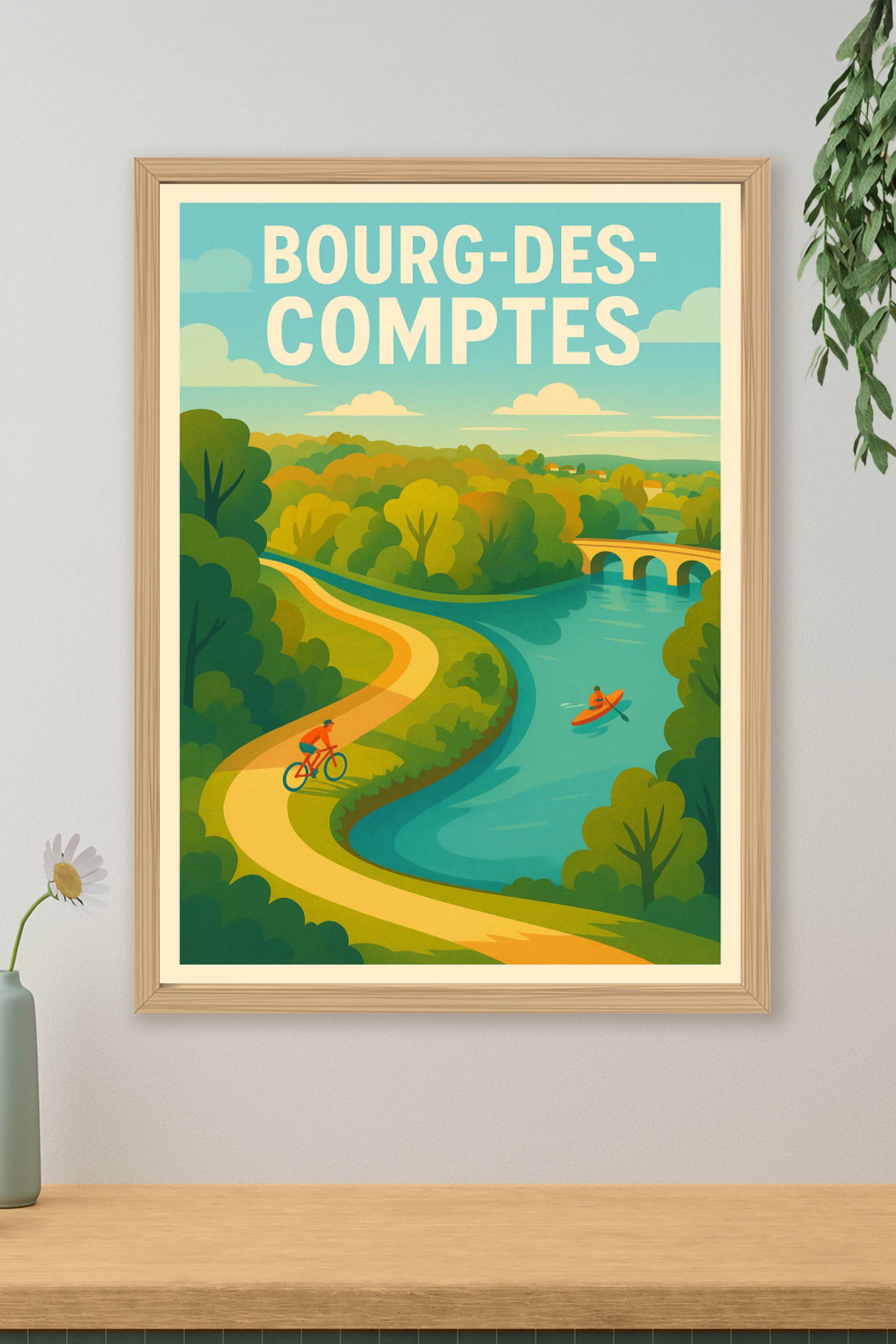 Affiche de Bourg-des-Comptes - Invitation à l'évasion nature