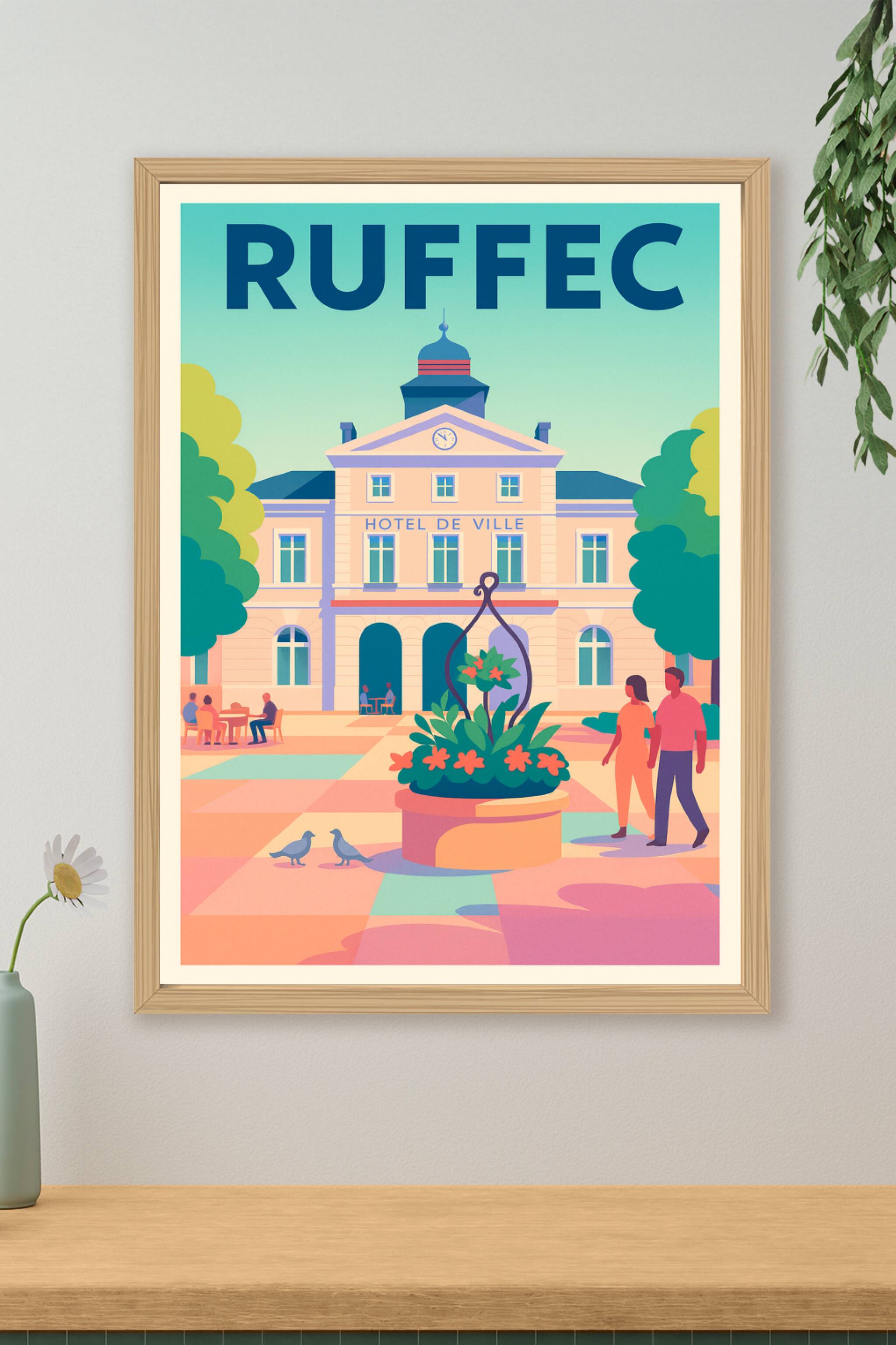 Affiche de Ruffec - Charme paisible au cœur de la ville