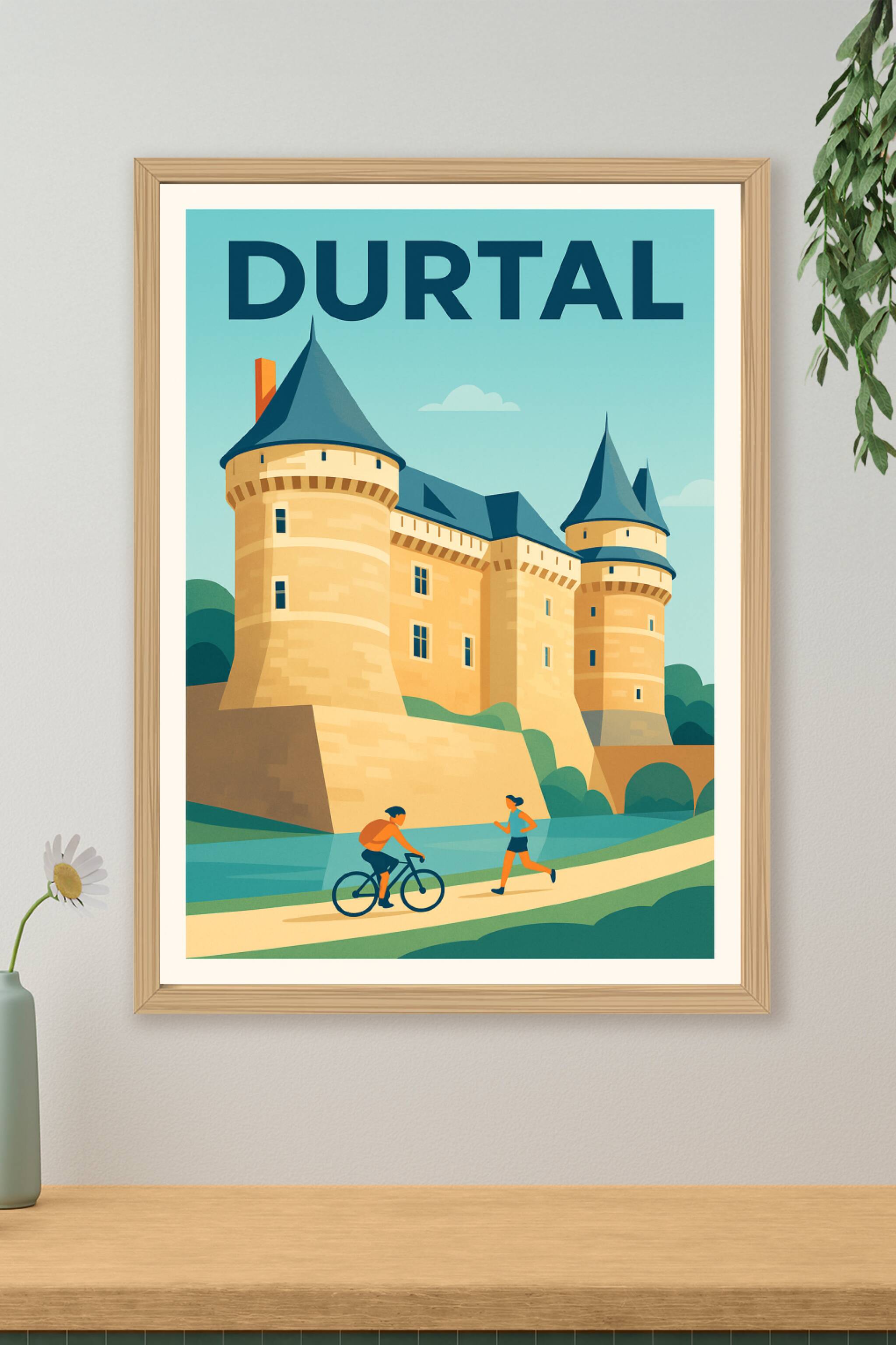 Affiche de Durtal - Charme et histoire au pied du château
