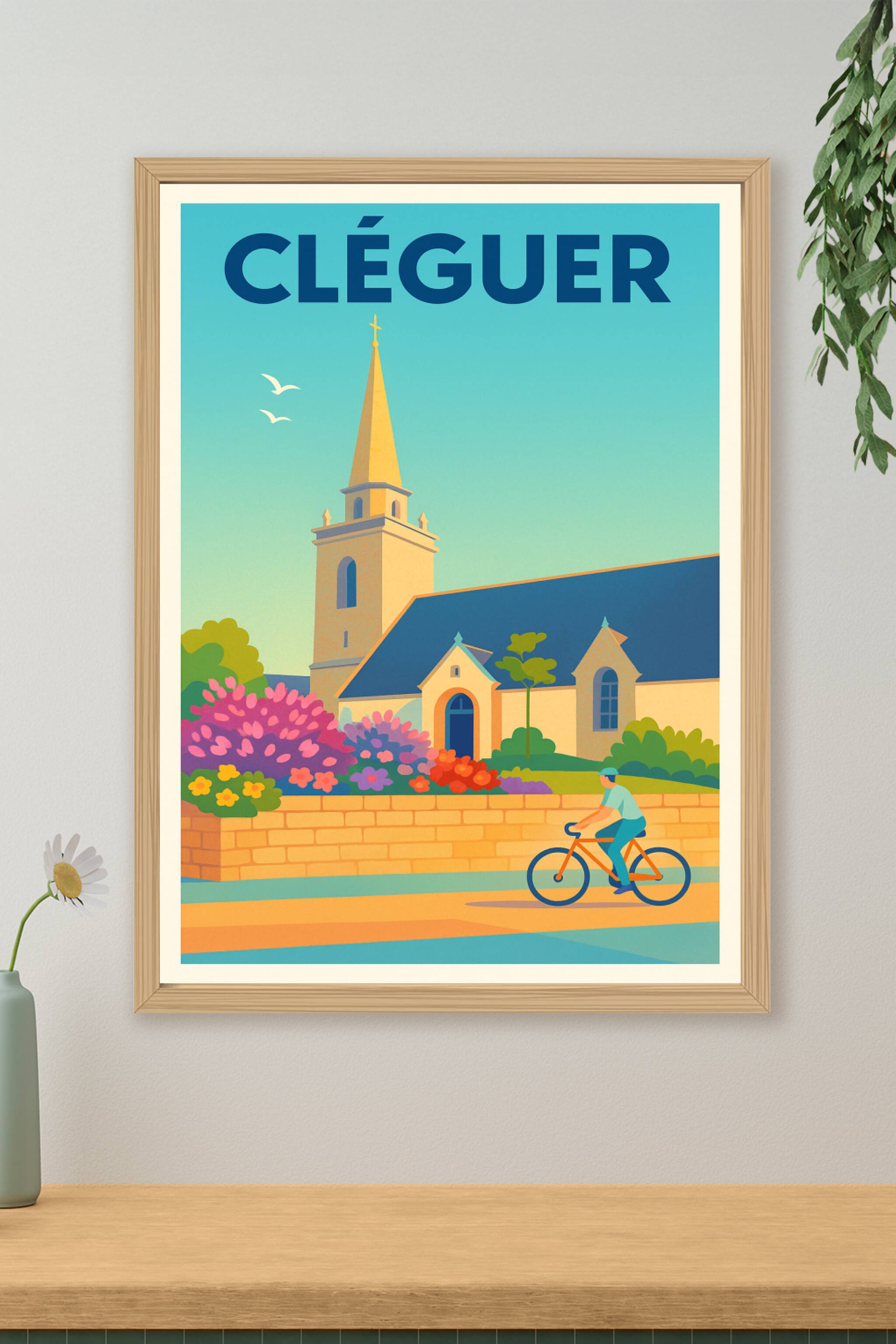 Affiche de Cléguer - Charme et sérénité au cœur de la Bretagne