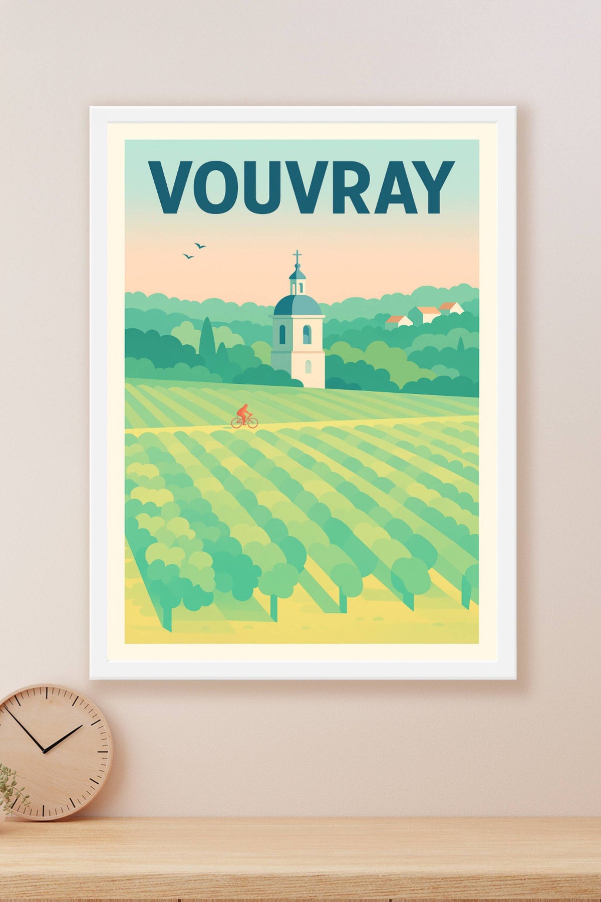Affiche de Vouvray - L'élégance paisible des vignobles