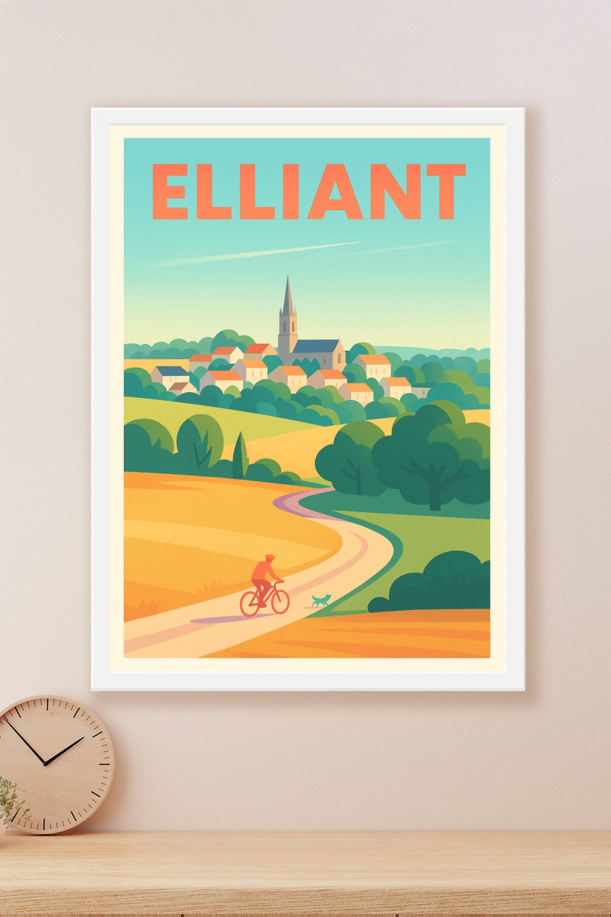 Affiche de Elliant - Sérénité et charme rural à vélo
