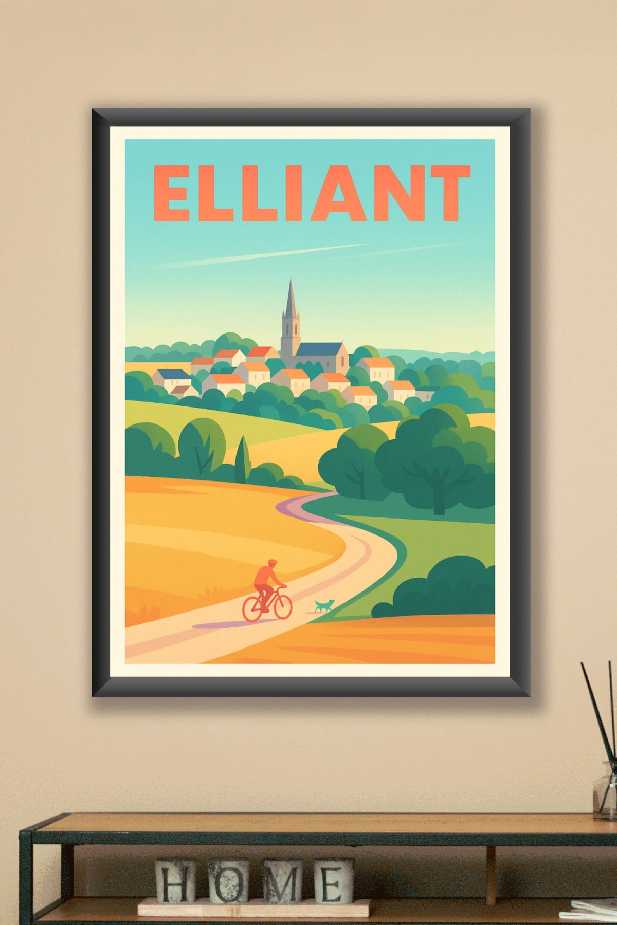 Affiche de Elliant - Sérénité et charme rural à vélo