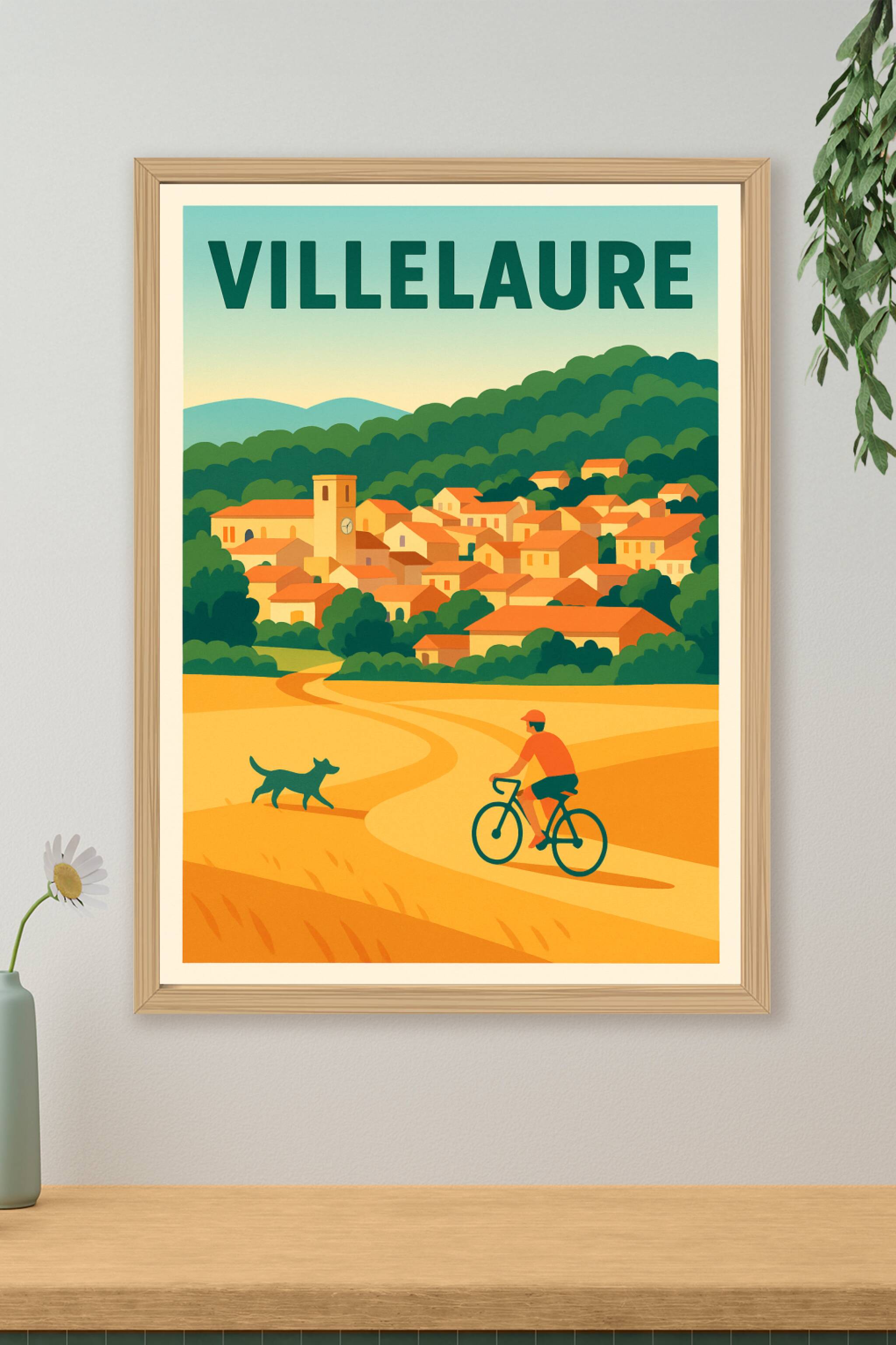Affiche de Villelaure - Balade champêtre à vélo