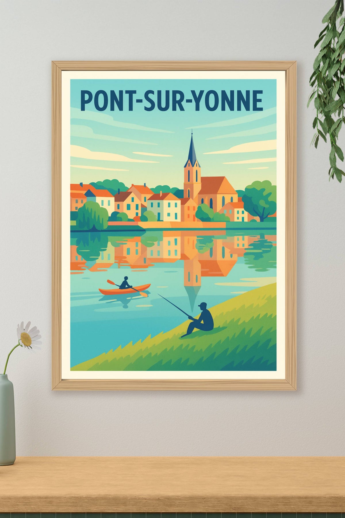Affiche de Pont-sur-Yonne - Escapade paisible au fil de l'eau