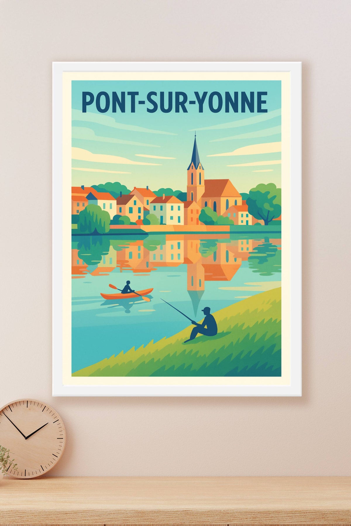 Affiche de Pont-sur-Yonne - Escapade paisible au fil de l'eau