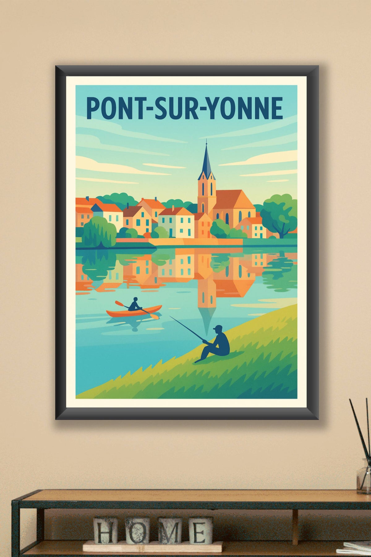 Affiche de Pont-sur-Yonne - Escapade paisible au fil de l'eau
