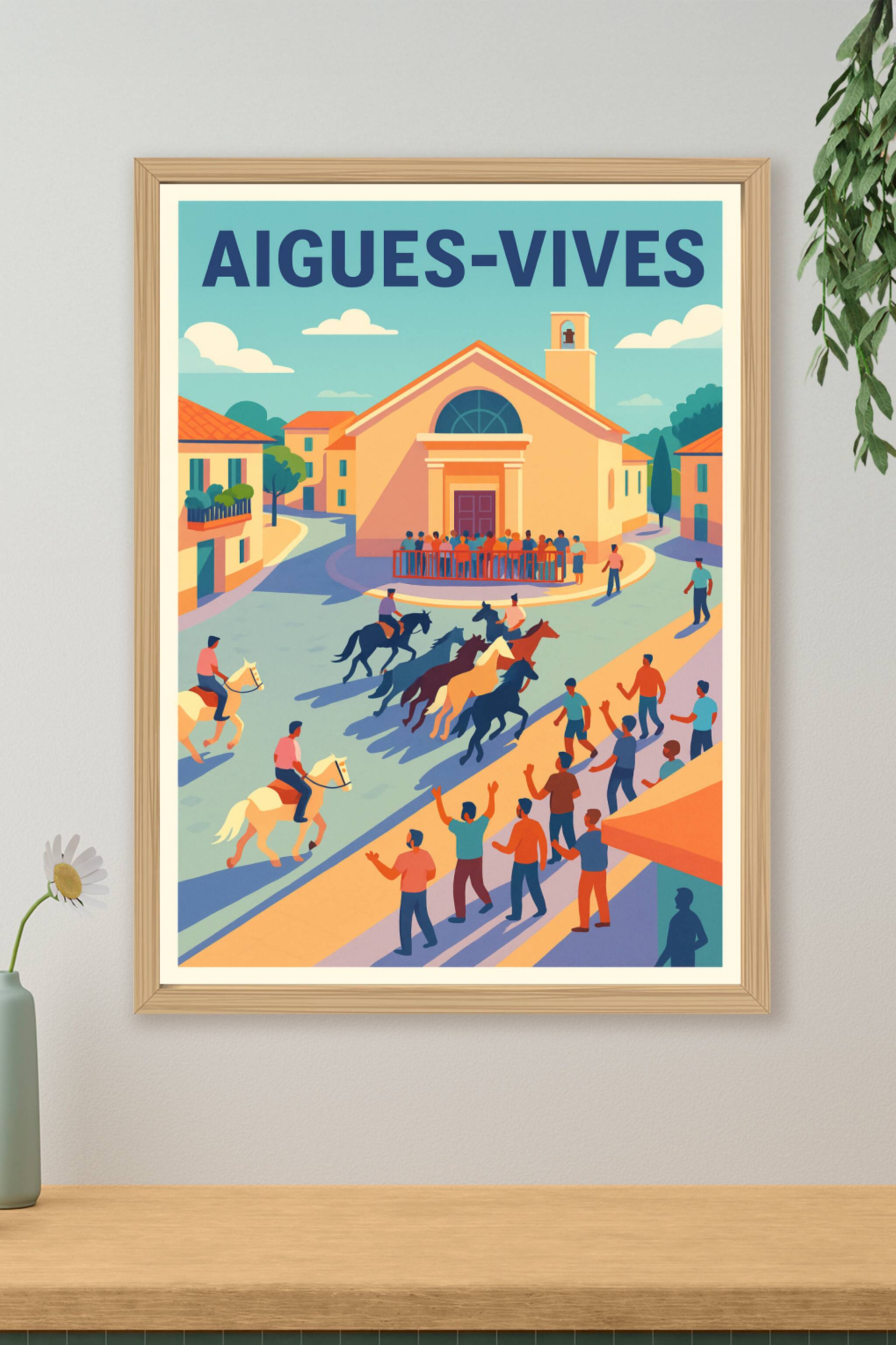 Affiche de Aigues-Vives - Ambiance festive et taurine au cœur du village