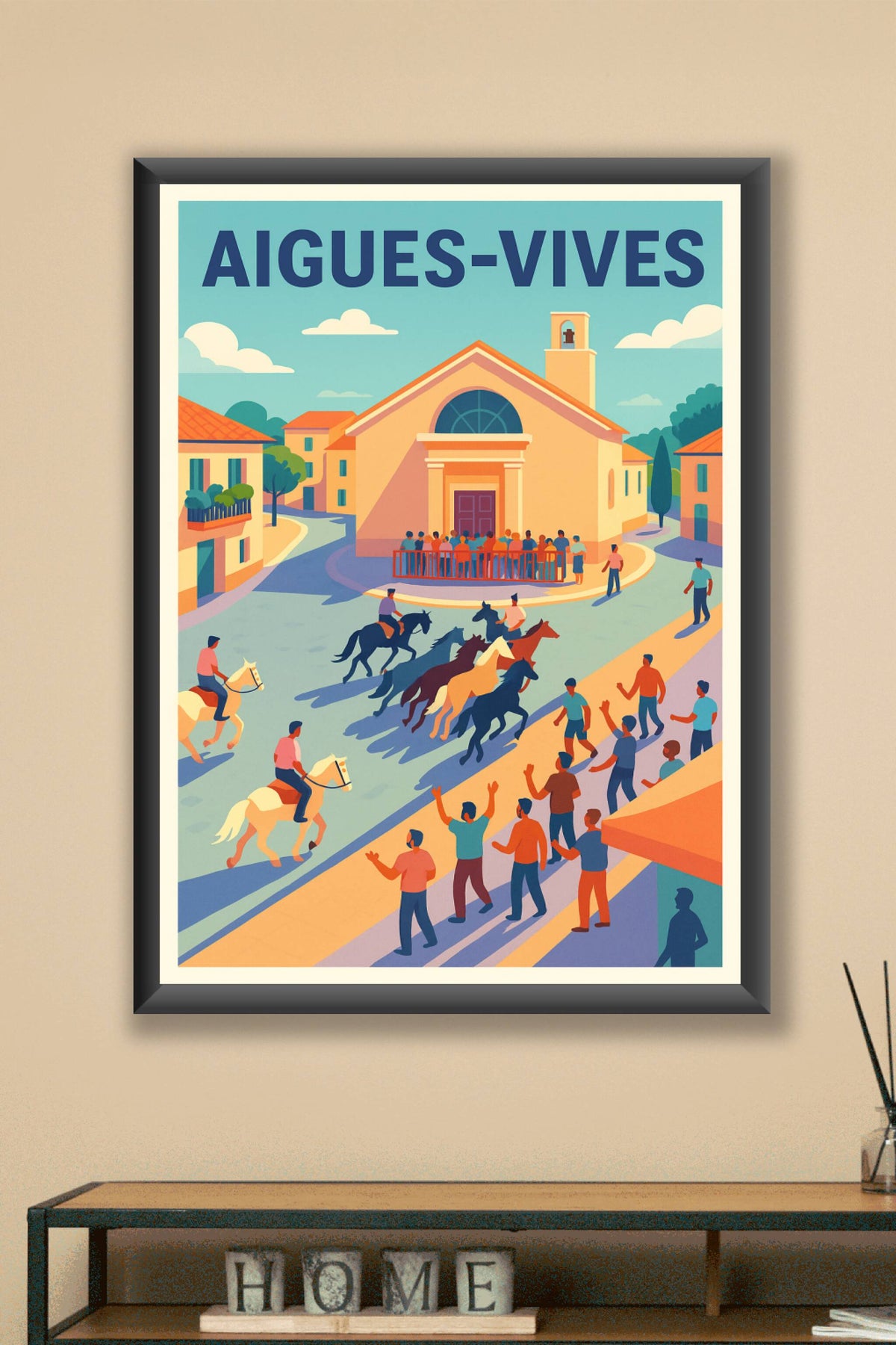 Affiche de Aigues-Vives - Ambiance festive et taurine au cœur du village