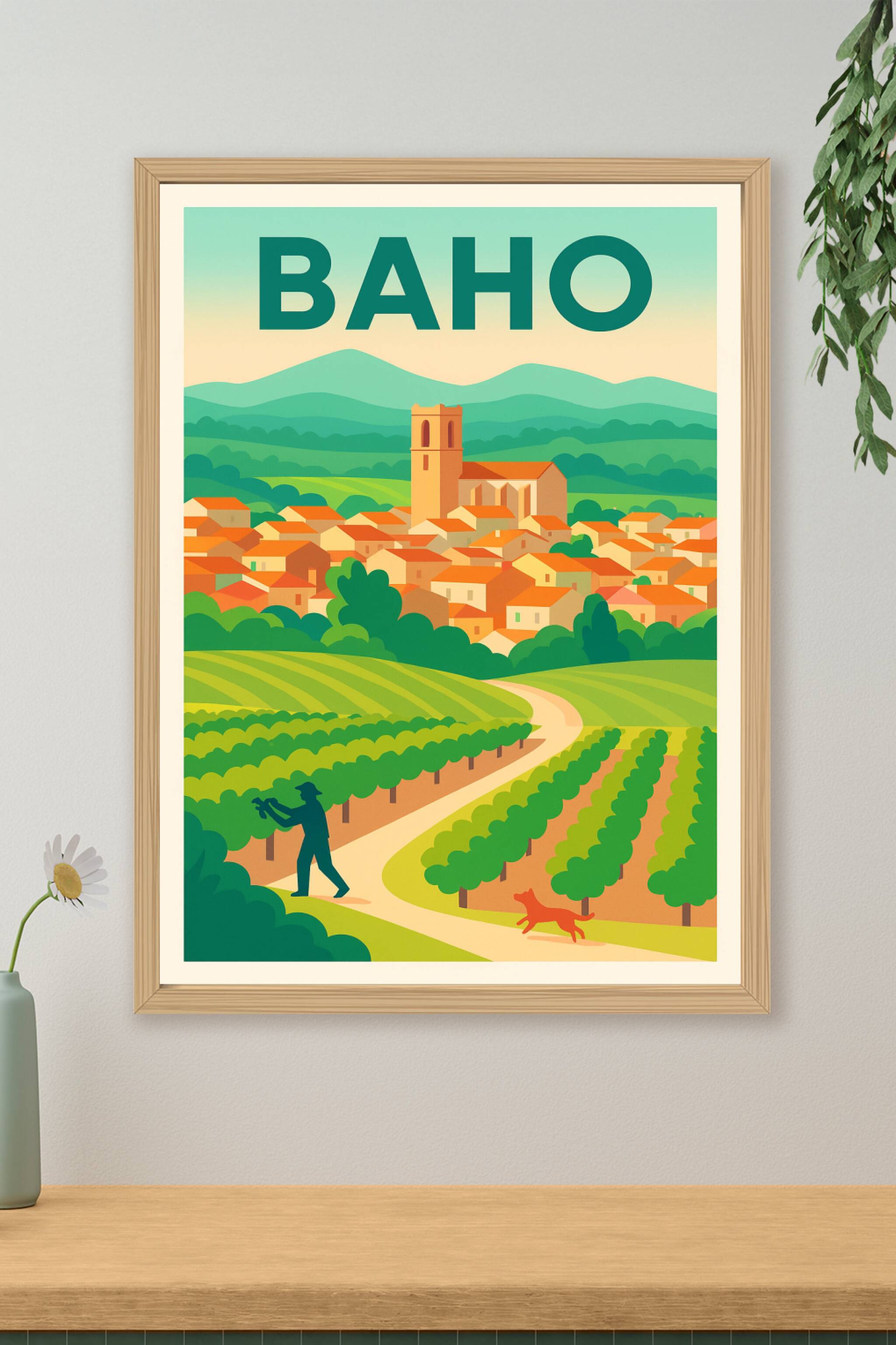Affiche de Baho - Charme et sérénité au cœur des vignes