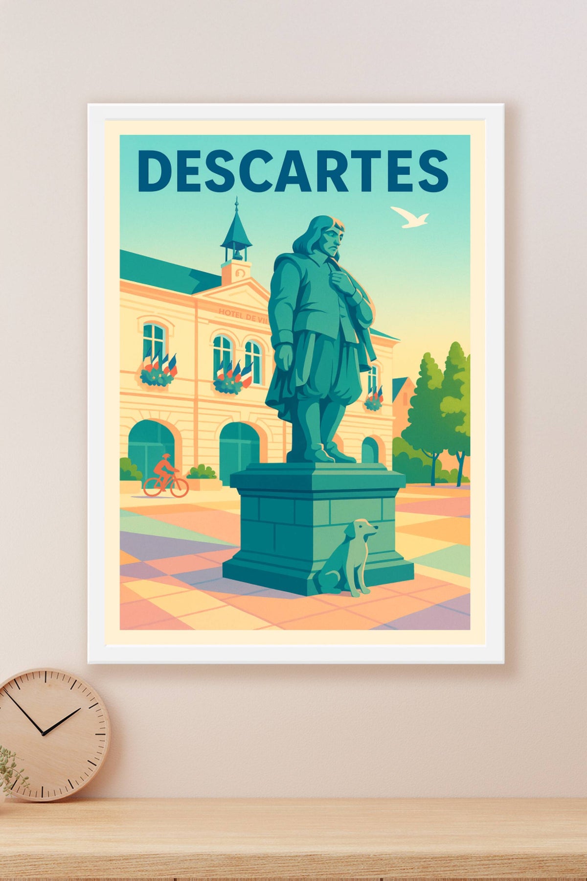 Affiche de Descartes - L'écho d'un philosophe en plein coeur de la ville