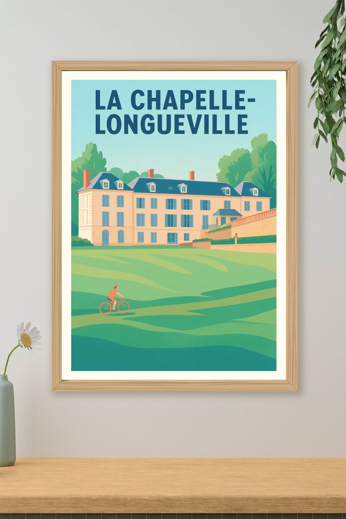 Affiche de La Chapelle-Longueville - Douceur et nature à vélo
