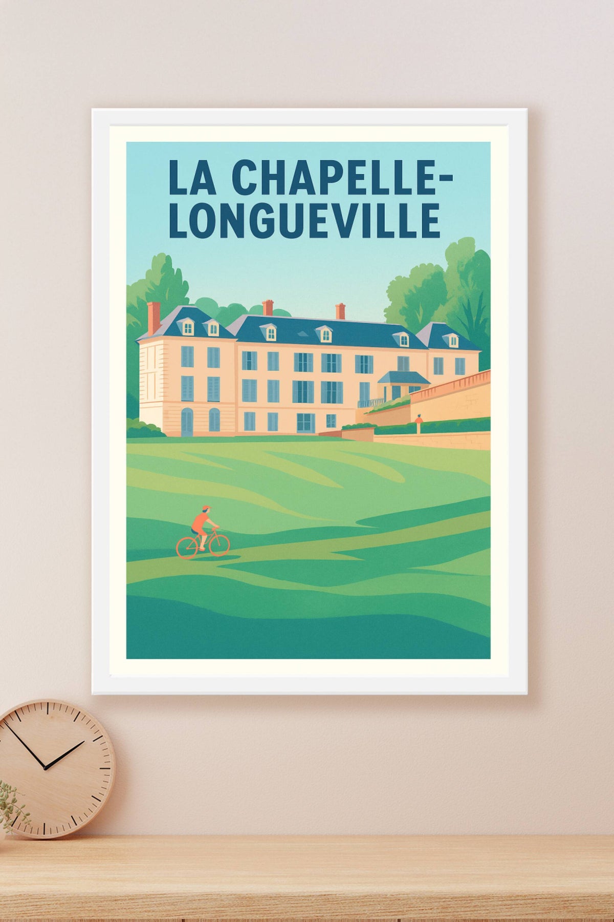 Affiche de La Chapelle-Longueville - Douceur et nature à vélo
