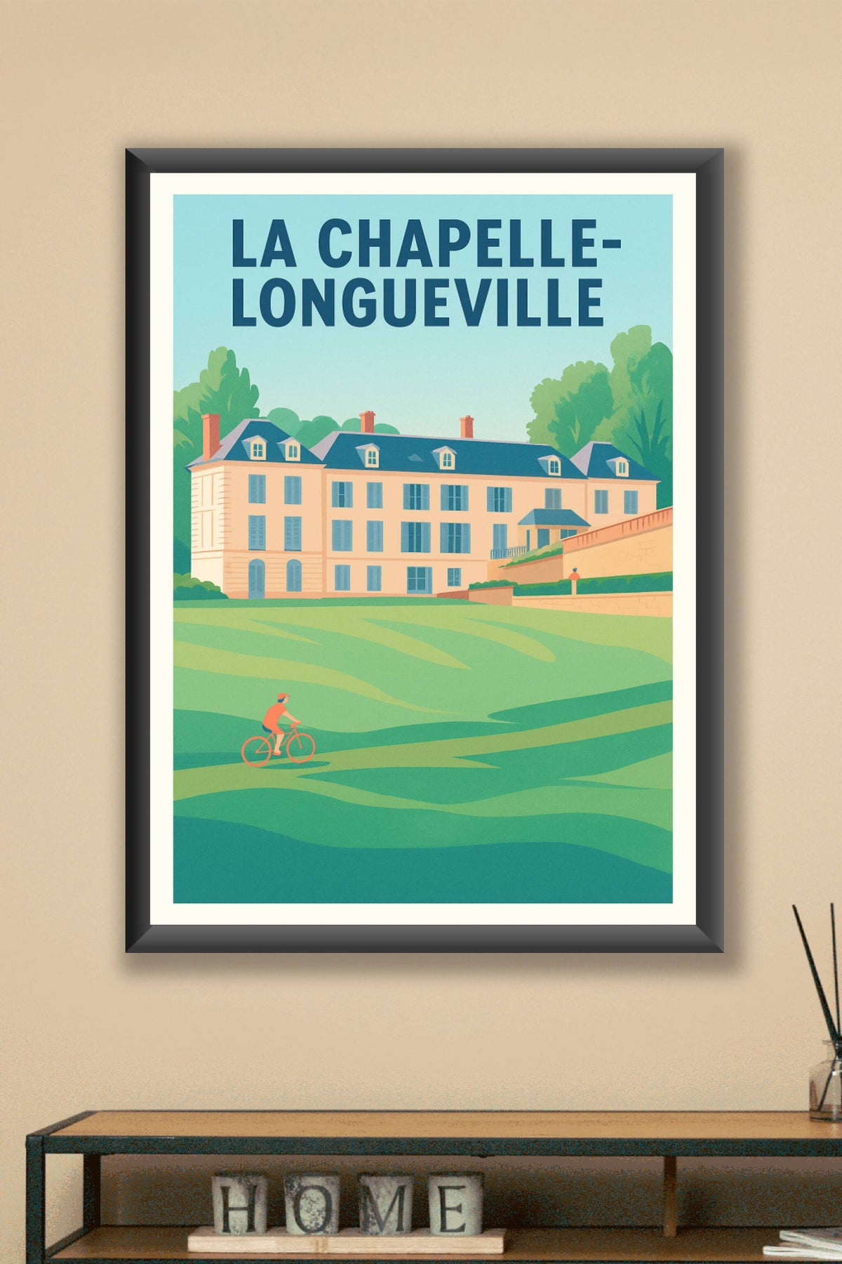 Affiche de La Chapelle-Longueville - Douceur et nature à vélo