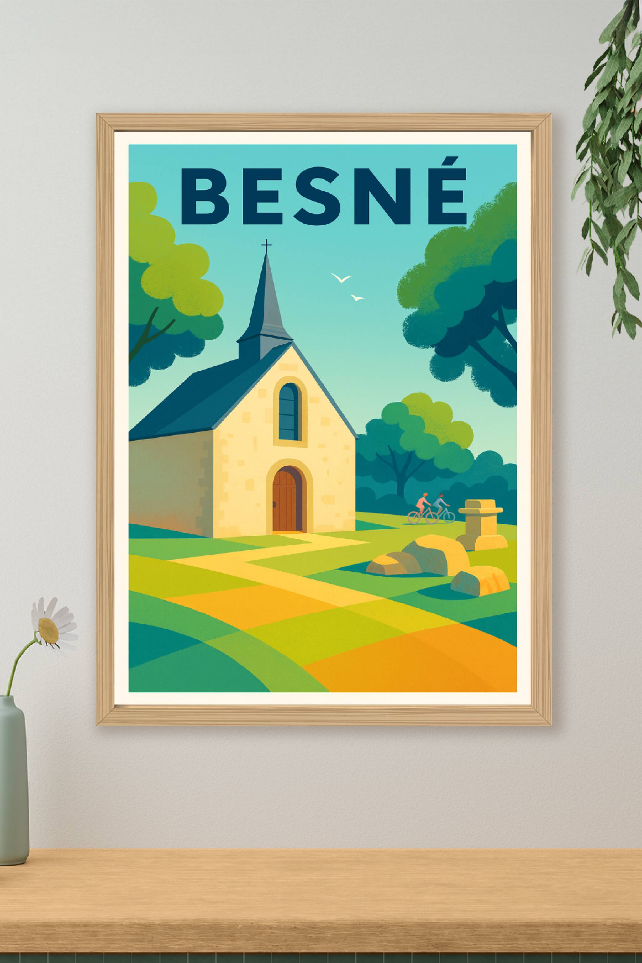 Affiche de Besné - Charme tranquille au cœur de la nature
