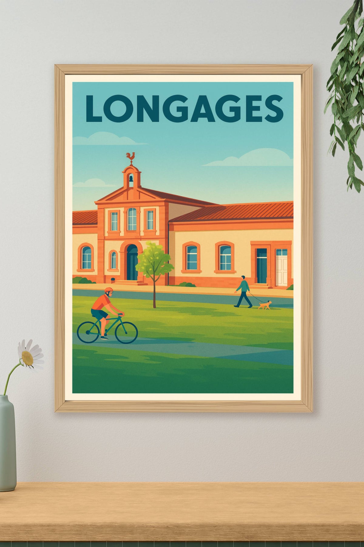 Affiche de Longages - Douceur de vie au cœur de la ville