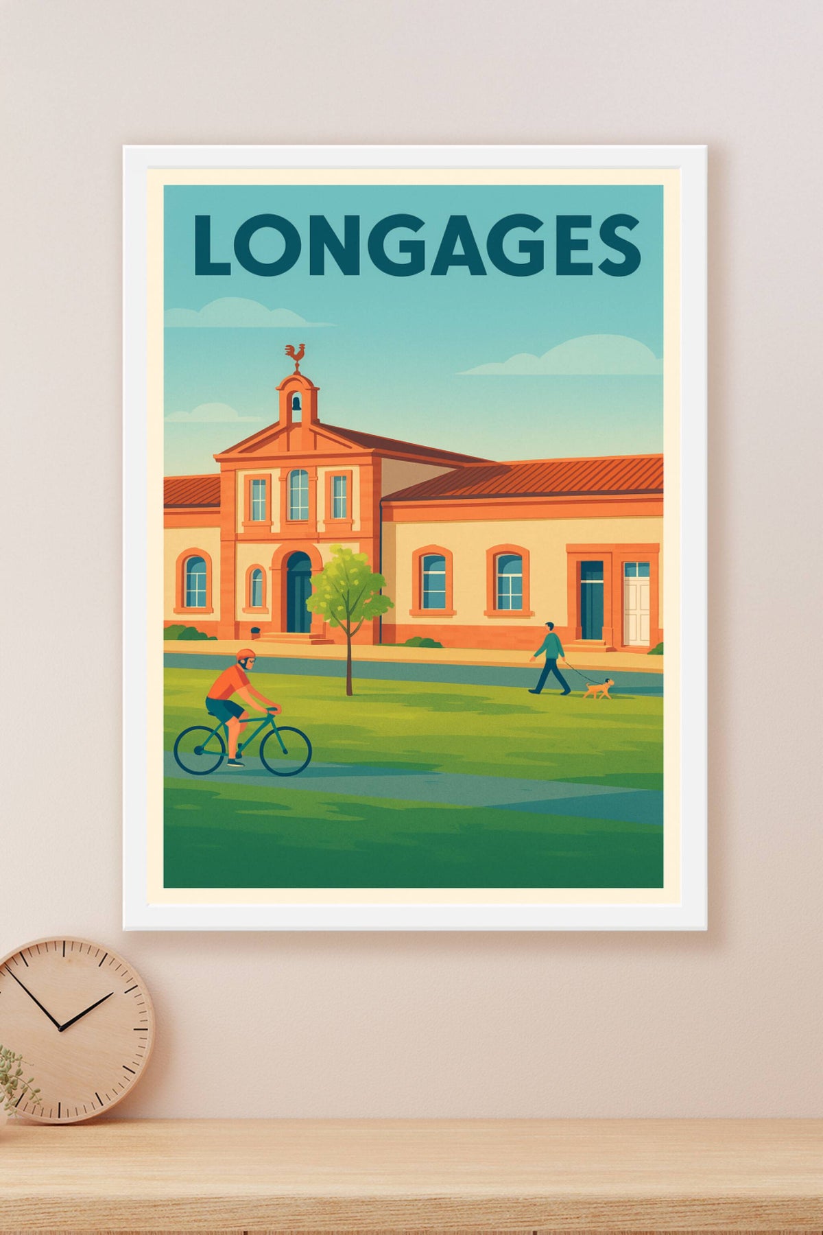 Affiche de Longages - Douceur de vie au cœur de la ville