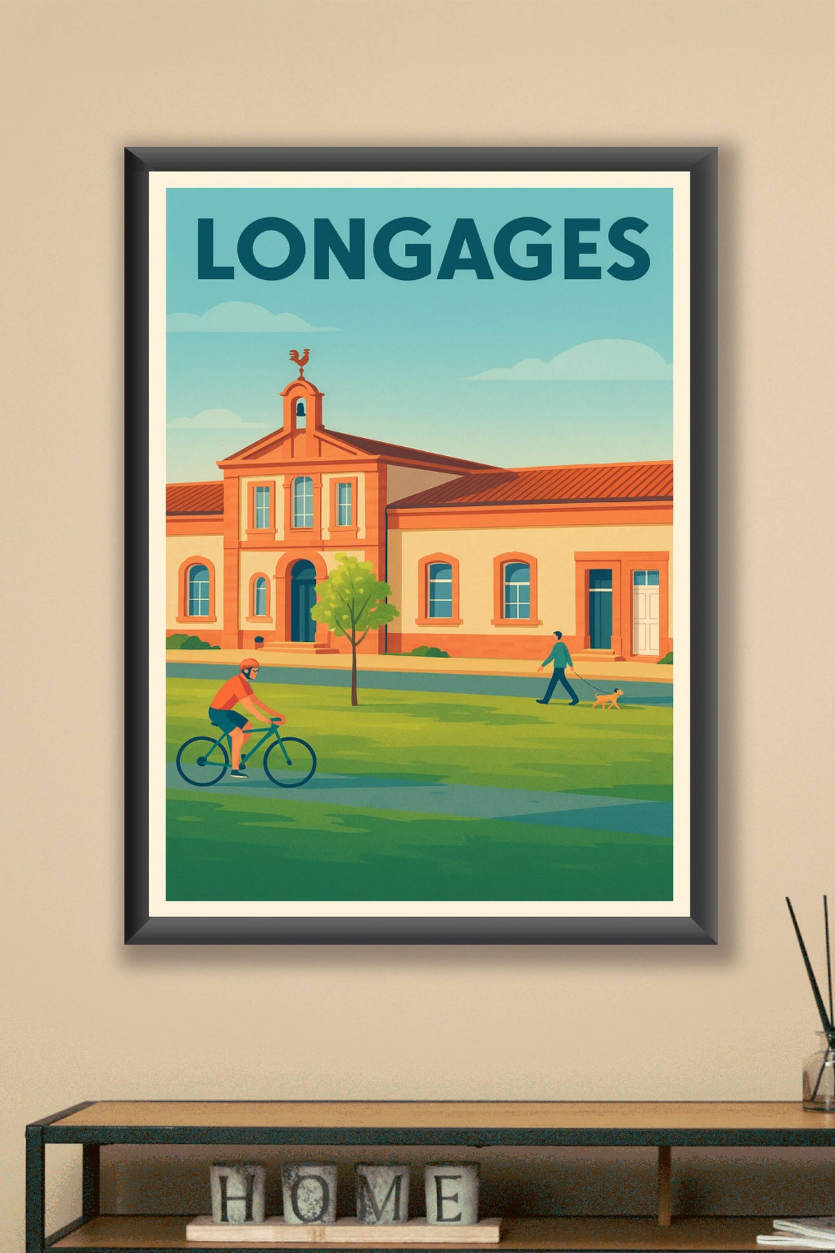 Affiche de Longages - Douceur de vie au cœur de la ville