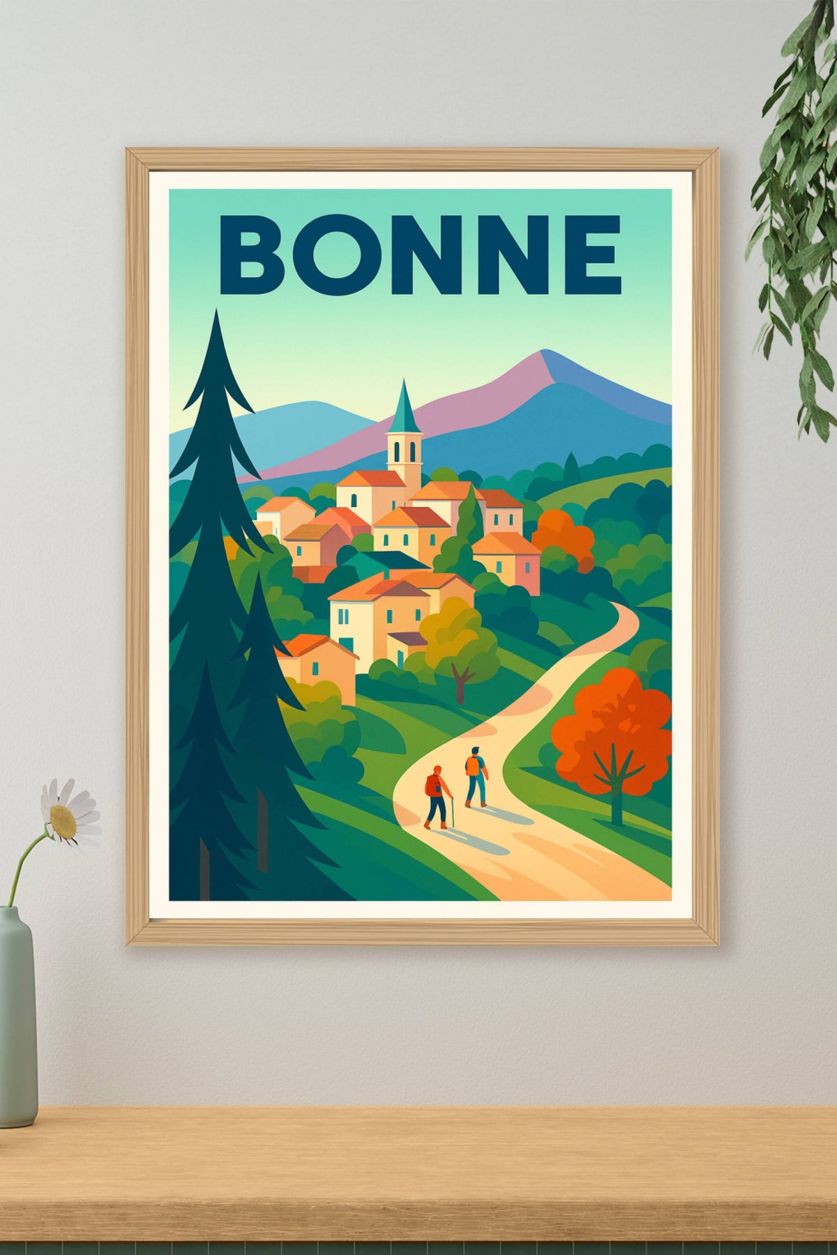Affiche de Bonne - Promenade paisible au cœur de la nature