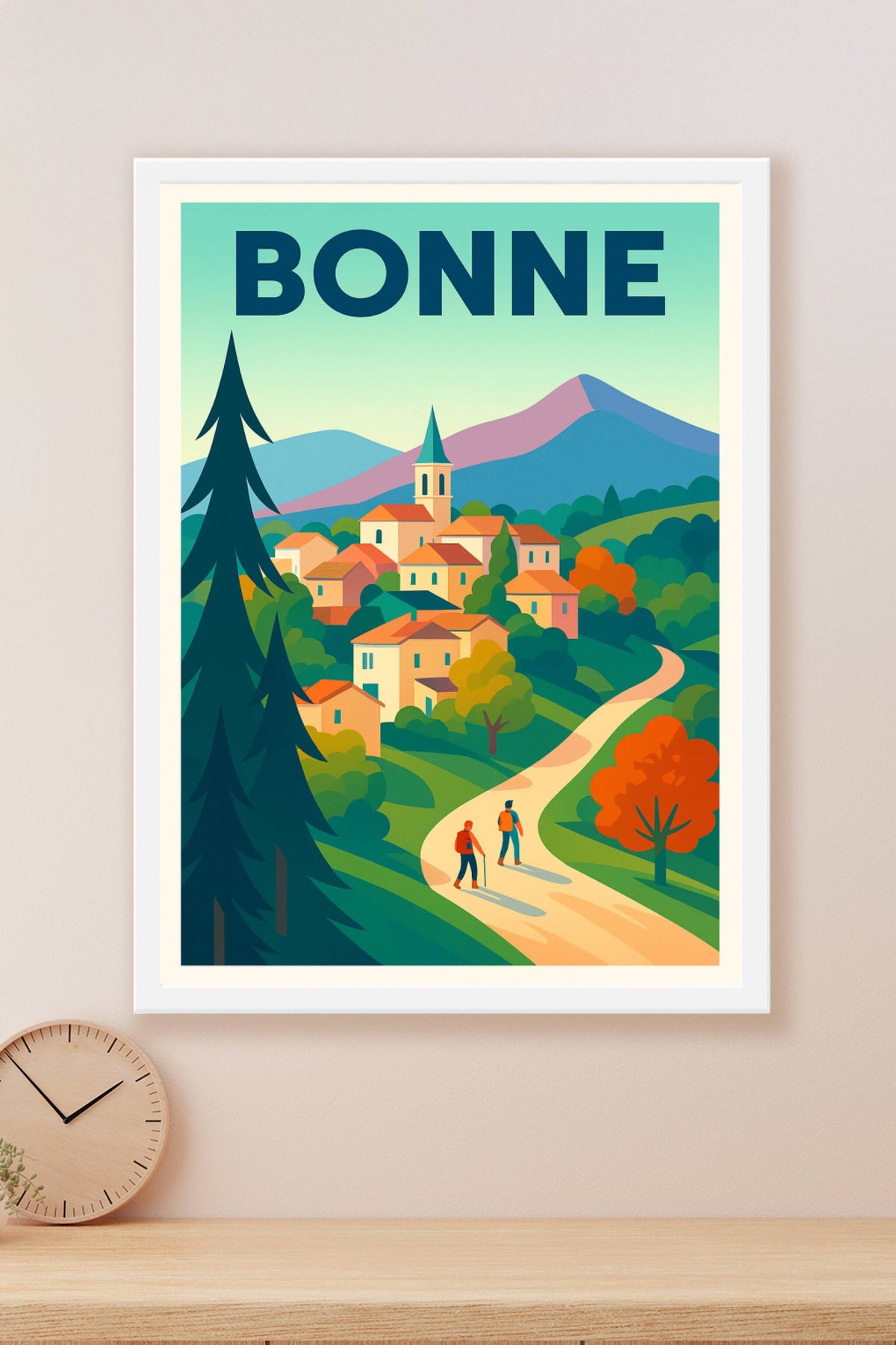 Affiche de Bonne - Promenade paisible au cœur de la nature