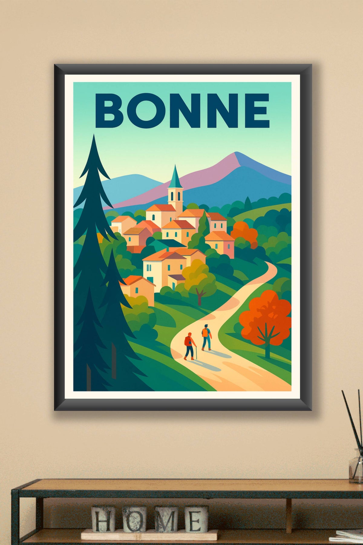 Affiche de Bonne - Promenade paisible au cœur de la nature