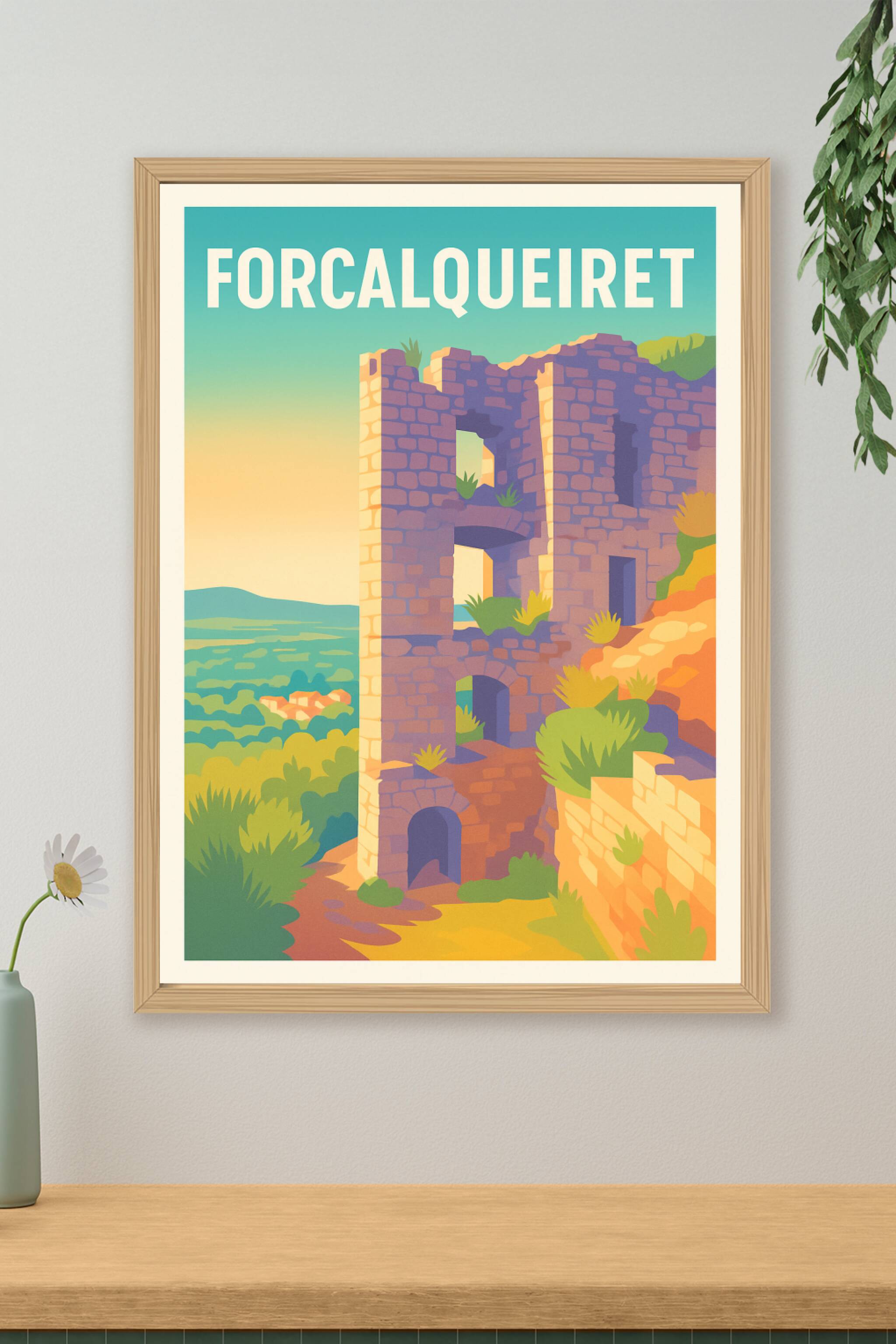 Affiche de Forcalqueiret - Vestiges d'un passé enchanteur