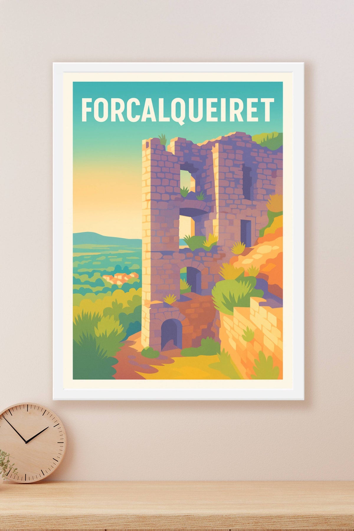 Affiche de Forcalqueiret - Vestiges d'un passé enchanteur