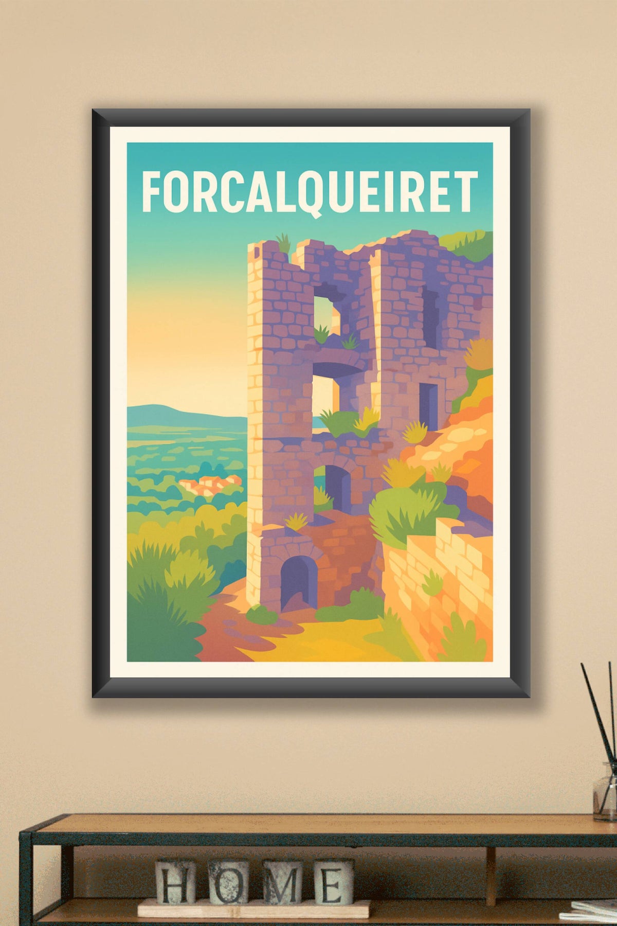 Affiche de Forcalqueiret - Vestiges d'un passé enchanteur