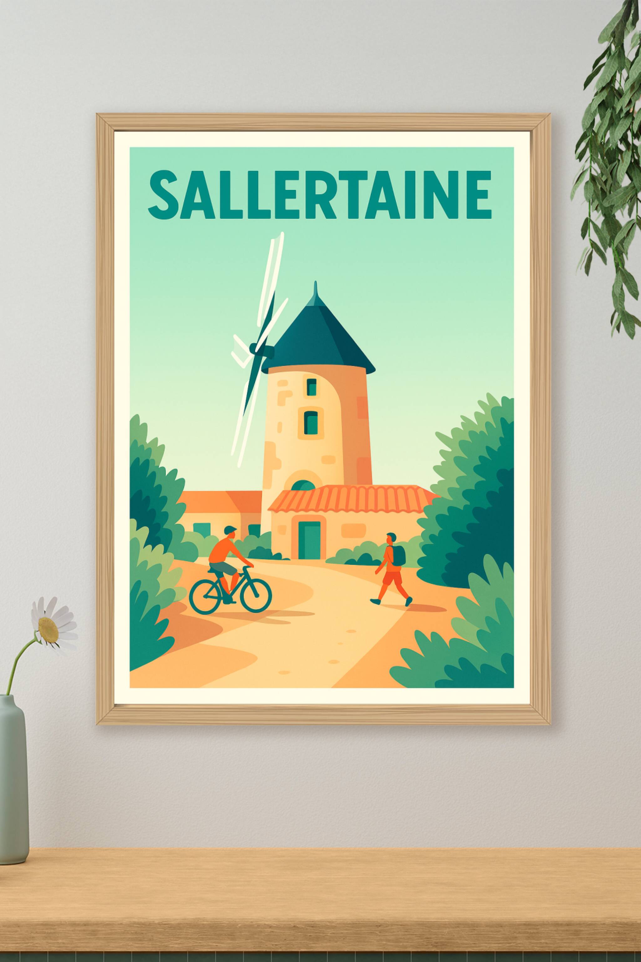 Affiche de Sallertaine - Charme et douceur d'une balade pittoresque