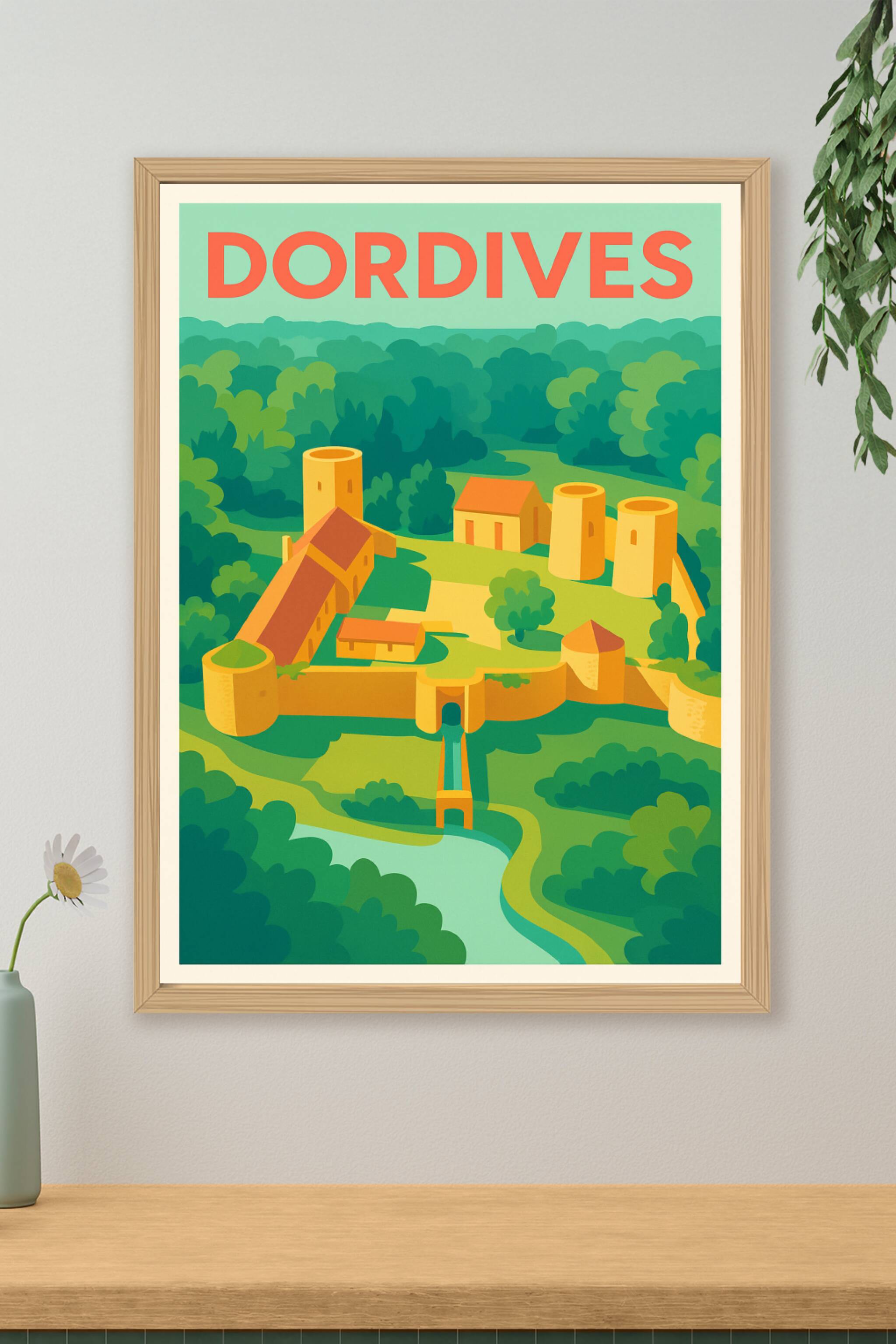 Affiche de Dordives - Plongée au cœur de la forteresse verdoyante