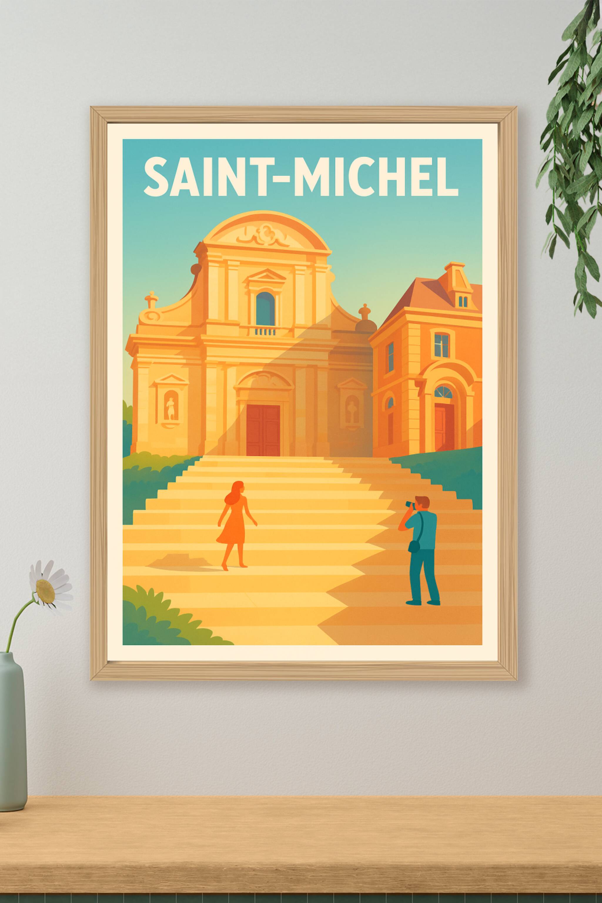 Affiche de Saint-Michel - Voyage au cœur de l'architecture historique