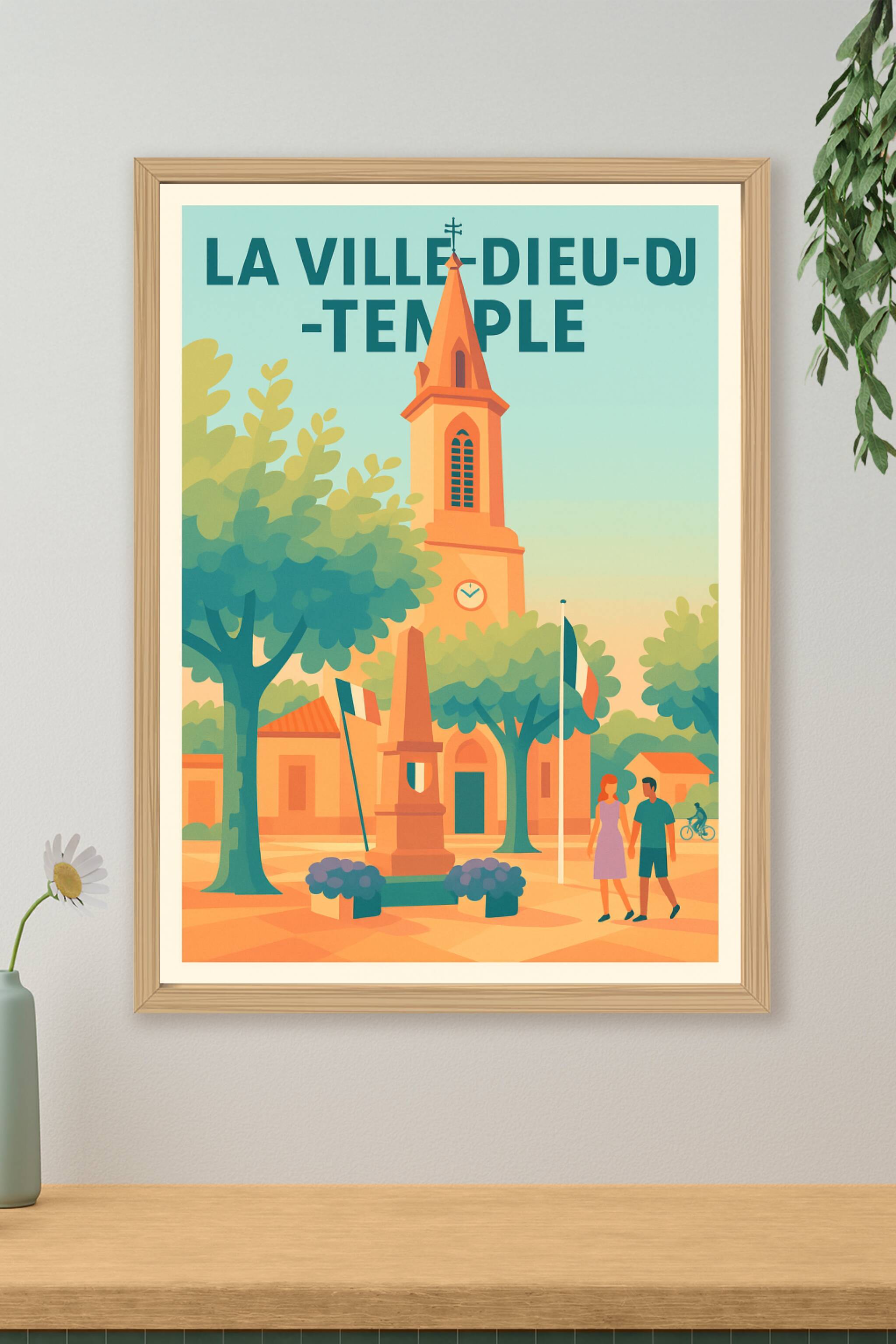 Affiche de La Ville-Dieu-du-Temple - Charme et sérénité en Midi-Pyrénées