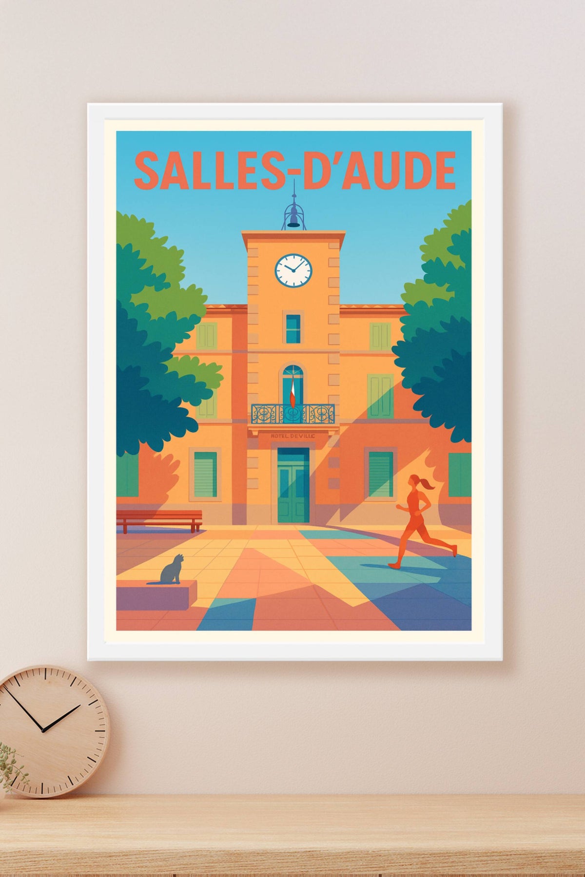 Affiche de Salles-d'Aude - Charme Provençal et lumière douce