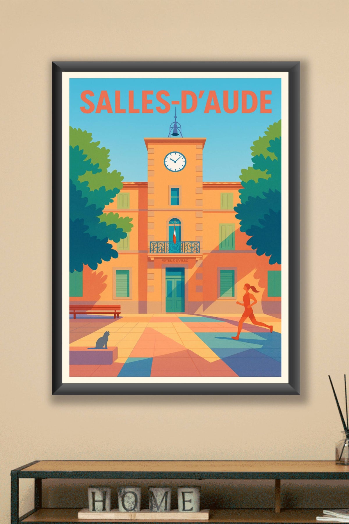 Affiche de Salles-d'Aude - Charme Provençal et lumière douce