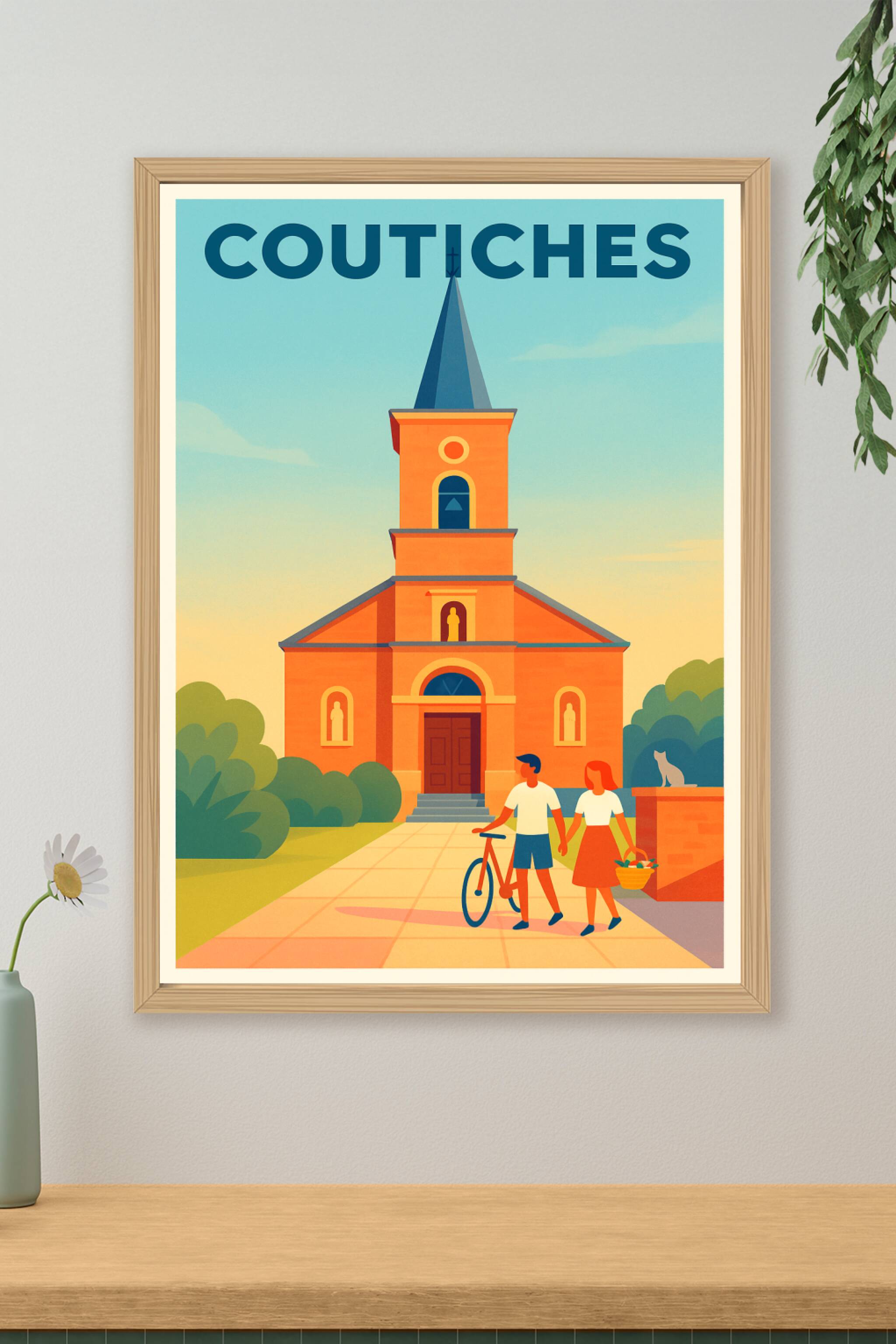 Affiche de Coutiches - L'Élégance Paisible du Charme Local
