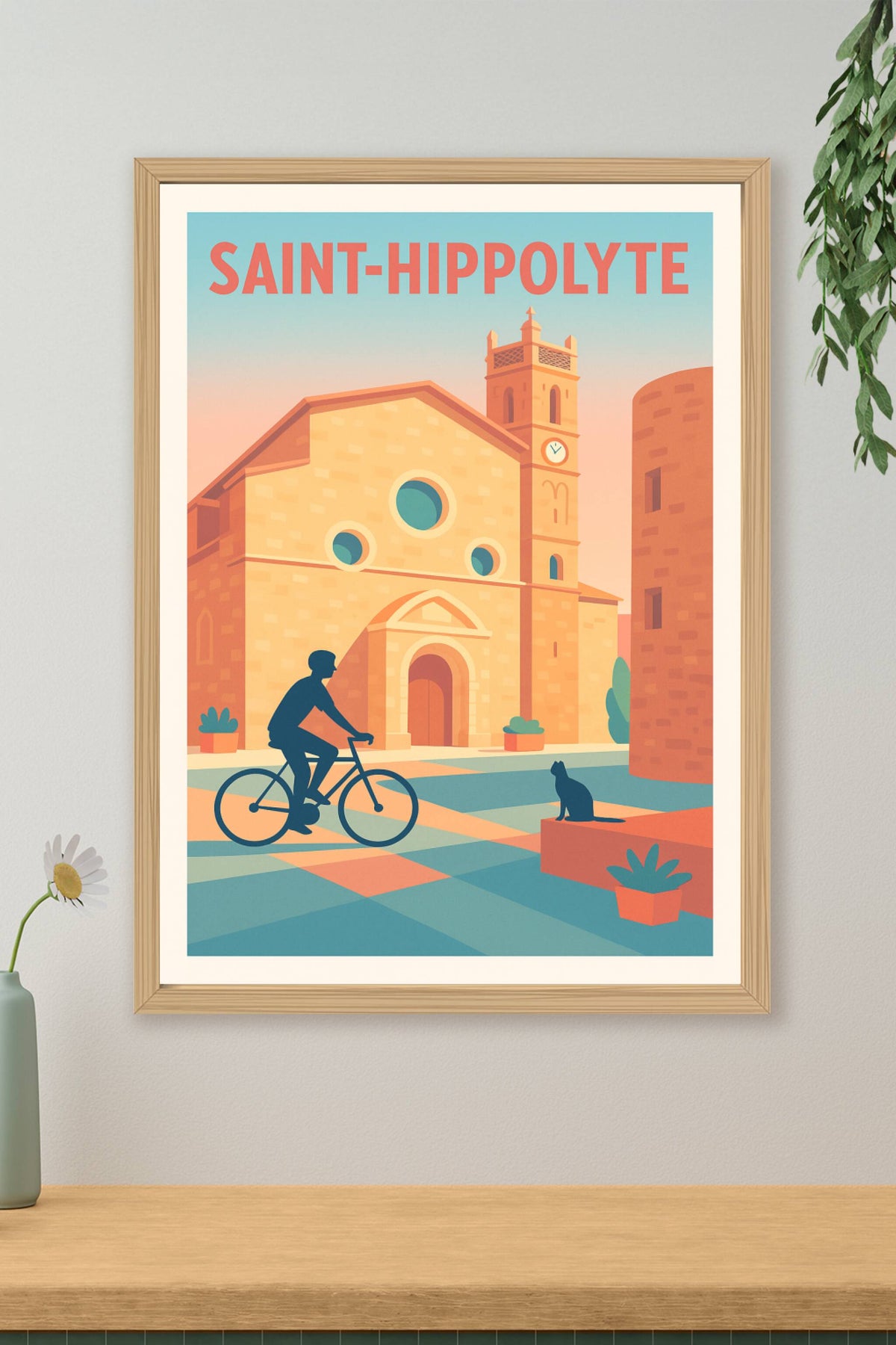 Affiche de Saint-Hippolyte - Charme et Sérénité du Village Méditerranéen
